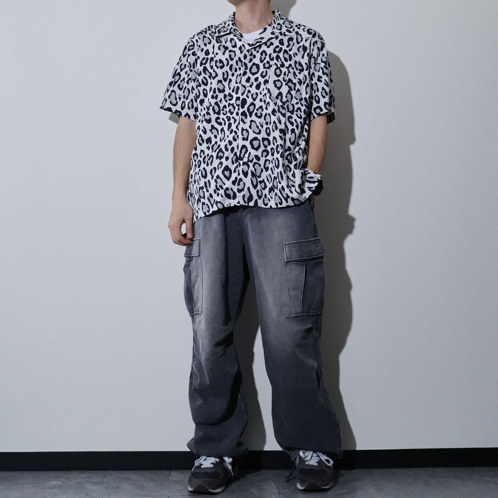 HOUSTON / 41195 ALOHA SHIRT (LEOPARD)