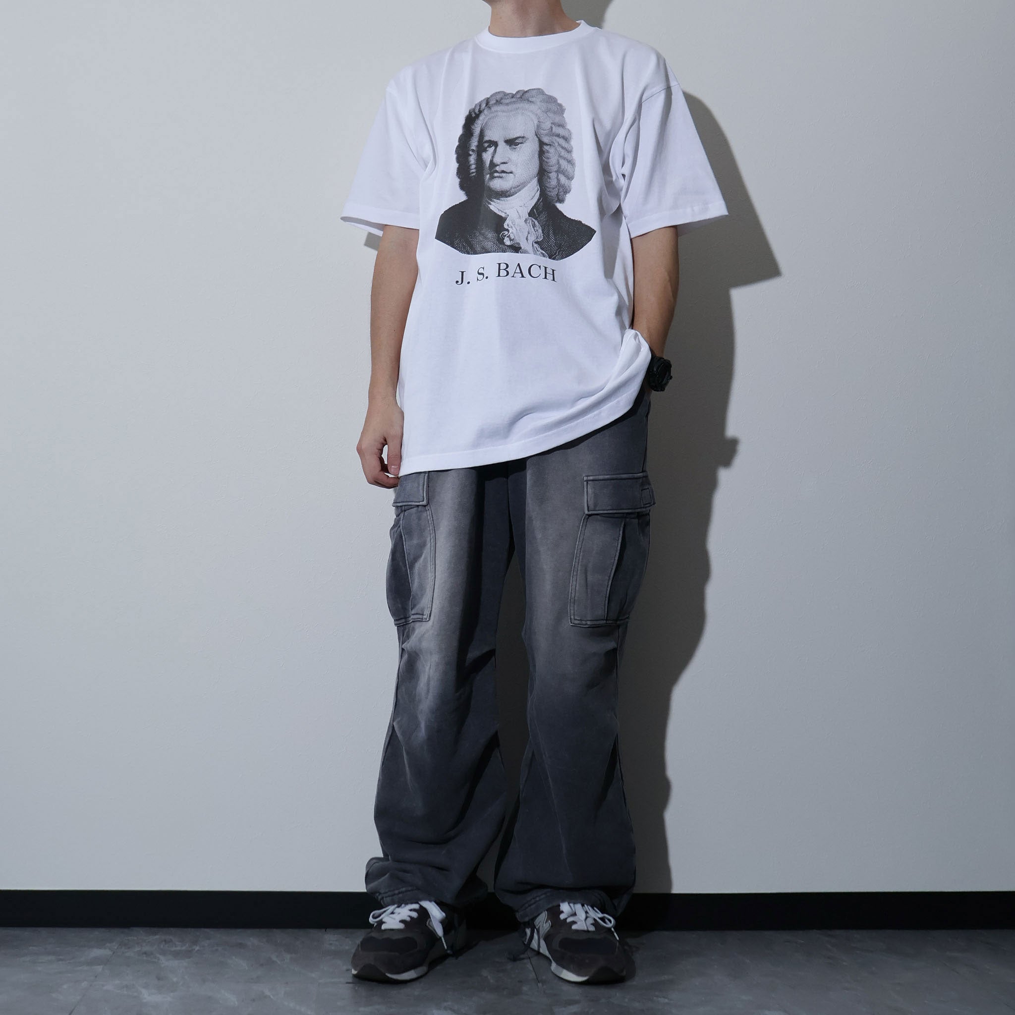 HOUSTON / 22418 HIGH MESH PRINT TEE (BACH)