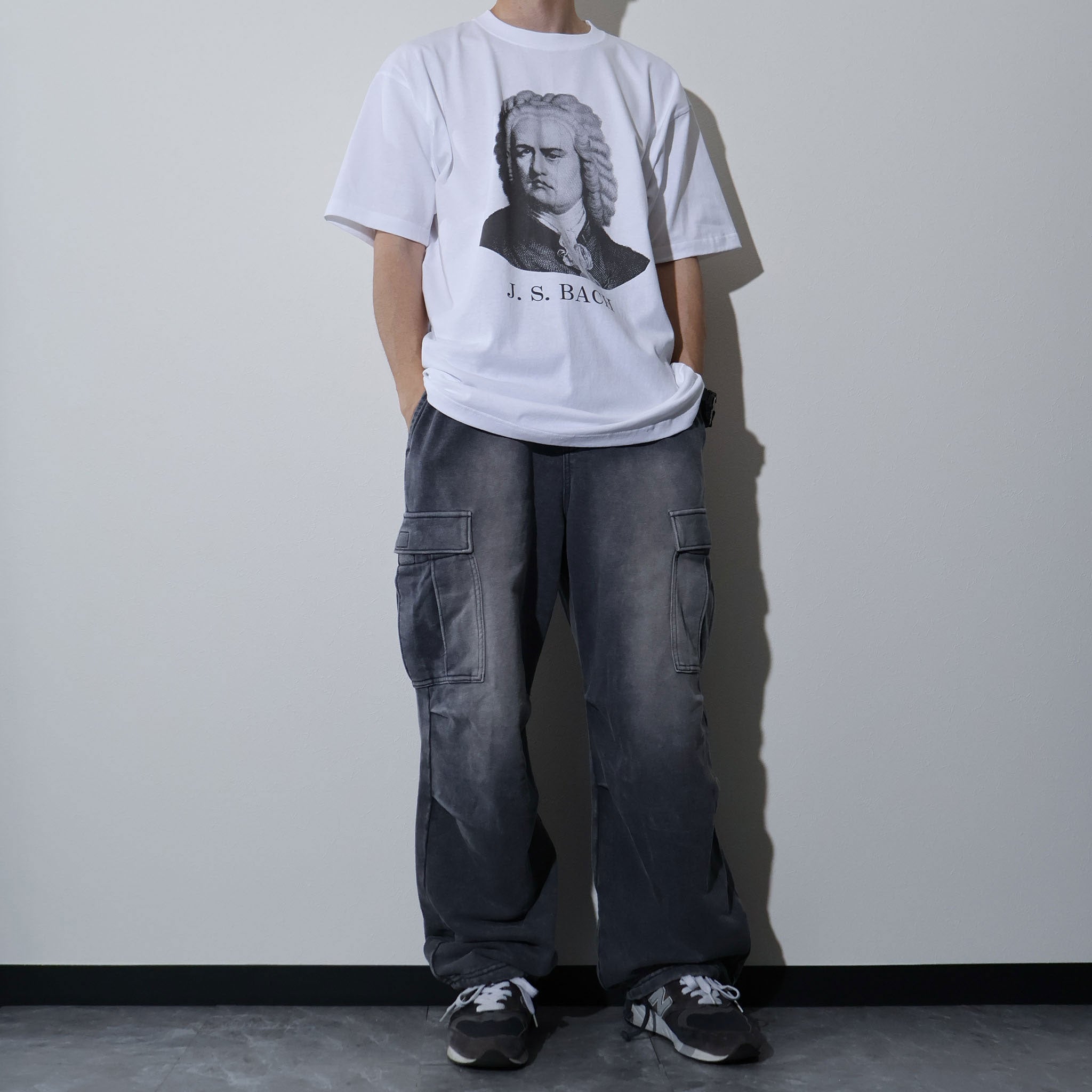 HOUSTON / 22418 HIGH MESH PRINT TEE (BACH)