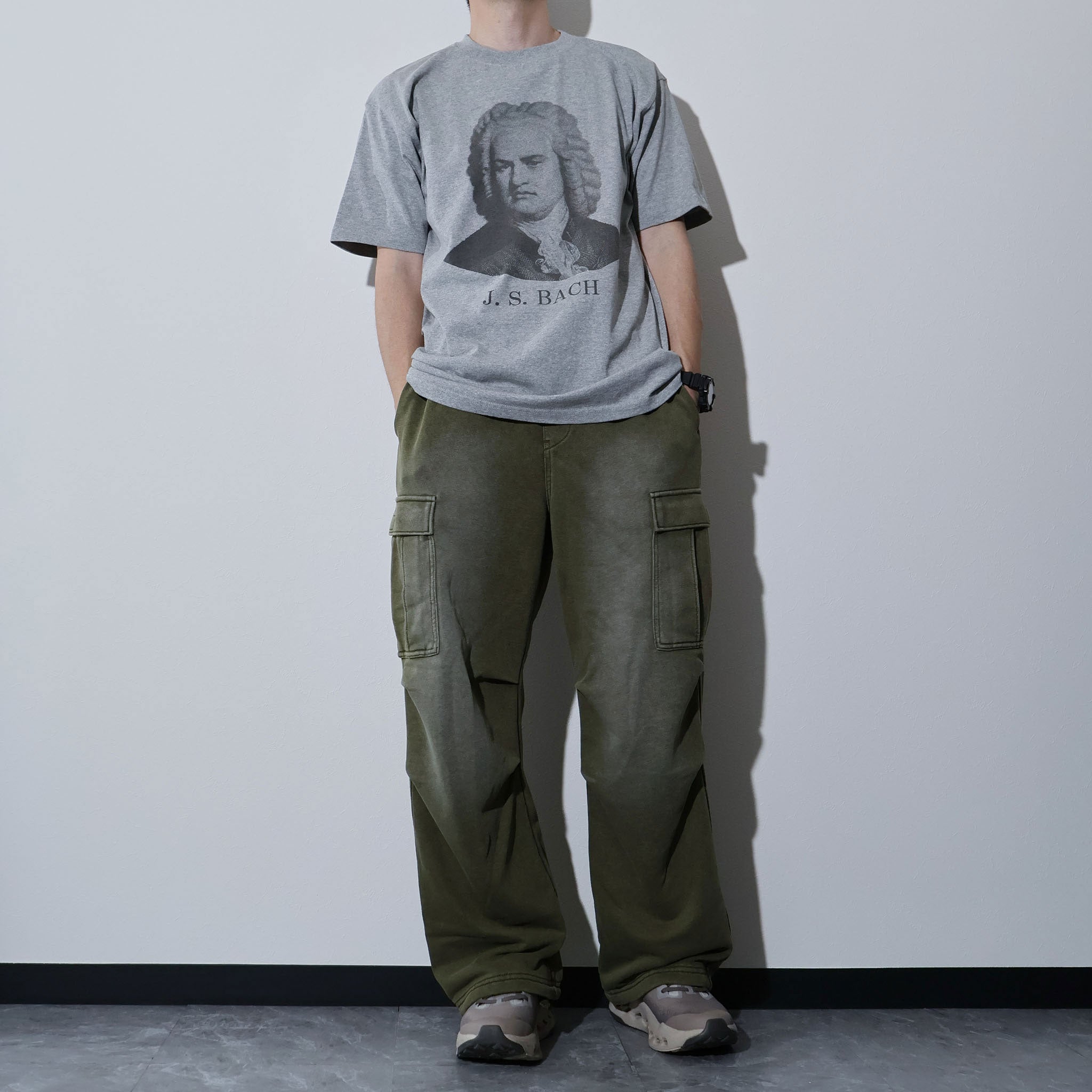 HOUSTON / 22418 HIGH MESH PRINT TEE (BACH)