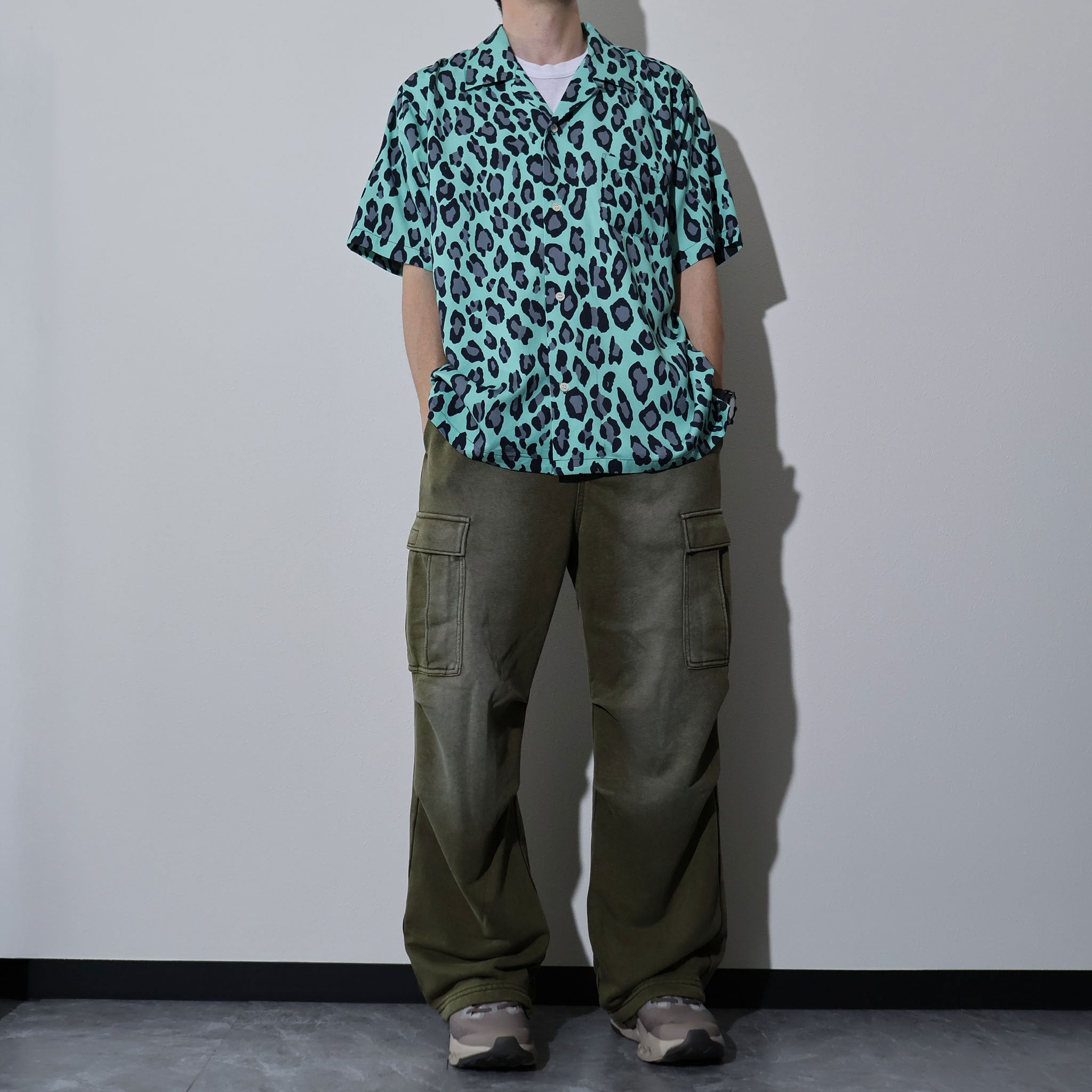 HOUSTON / 41195 ALOHA SHIRT (LEOPARD)