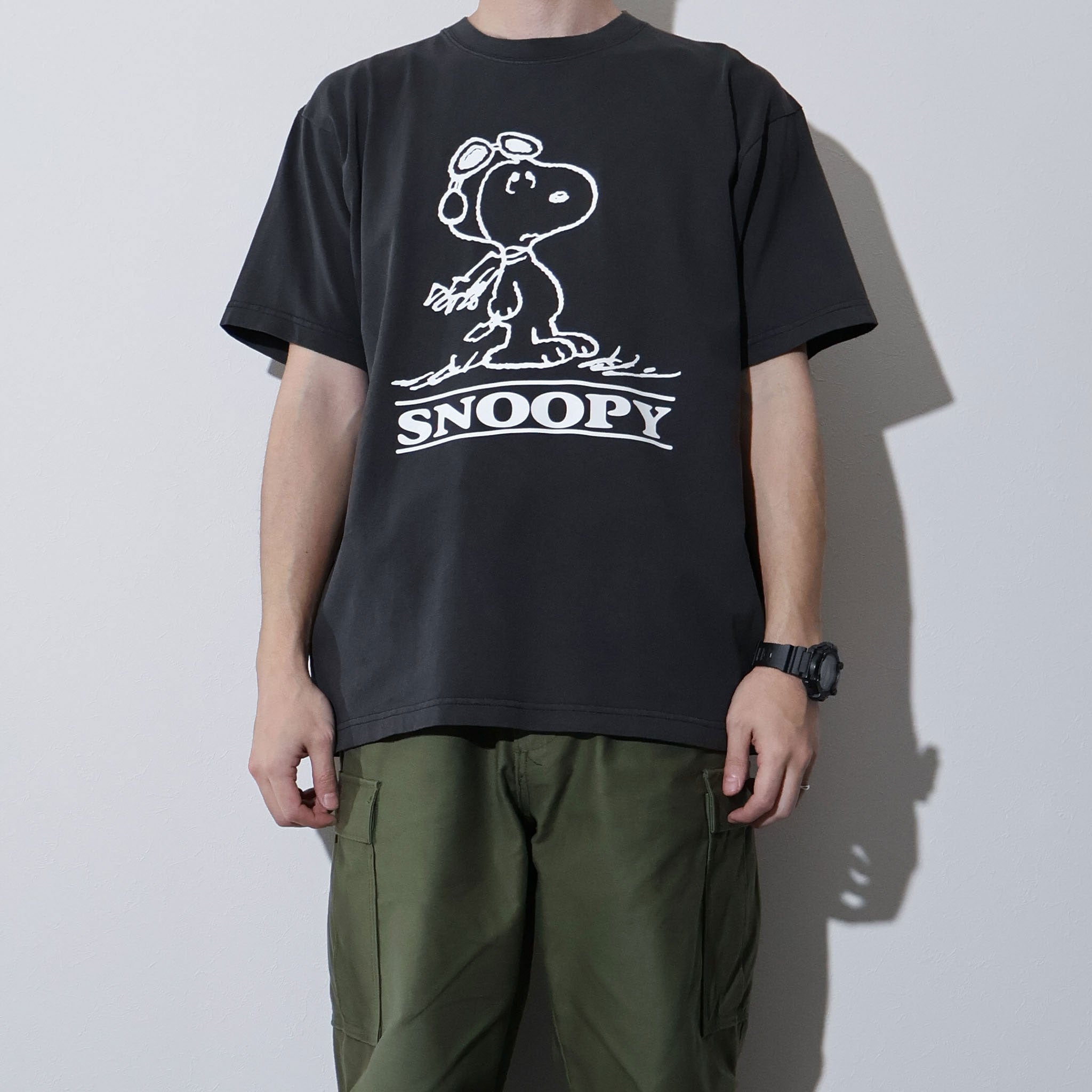 PEANUTS / PIGMENT TEE (GOGGLE)