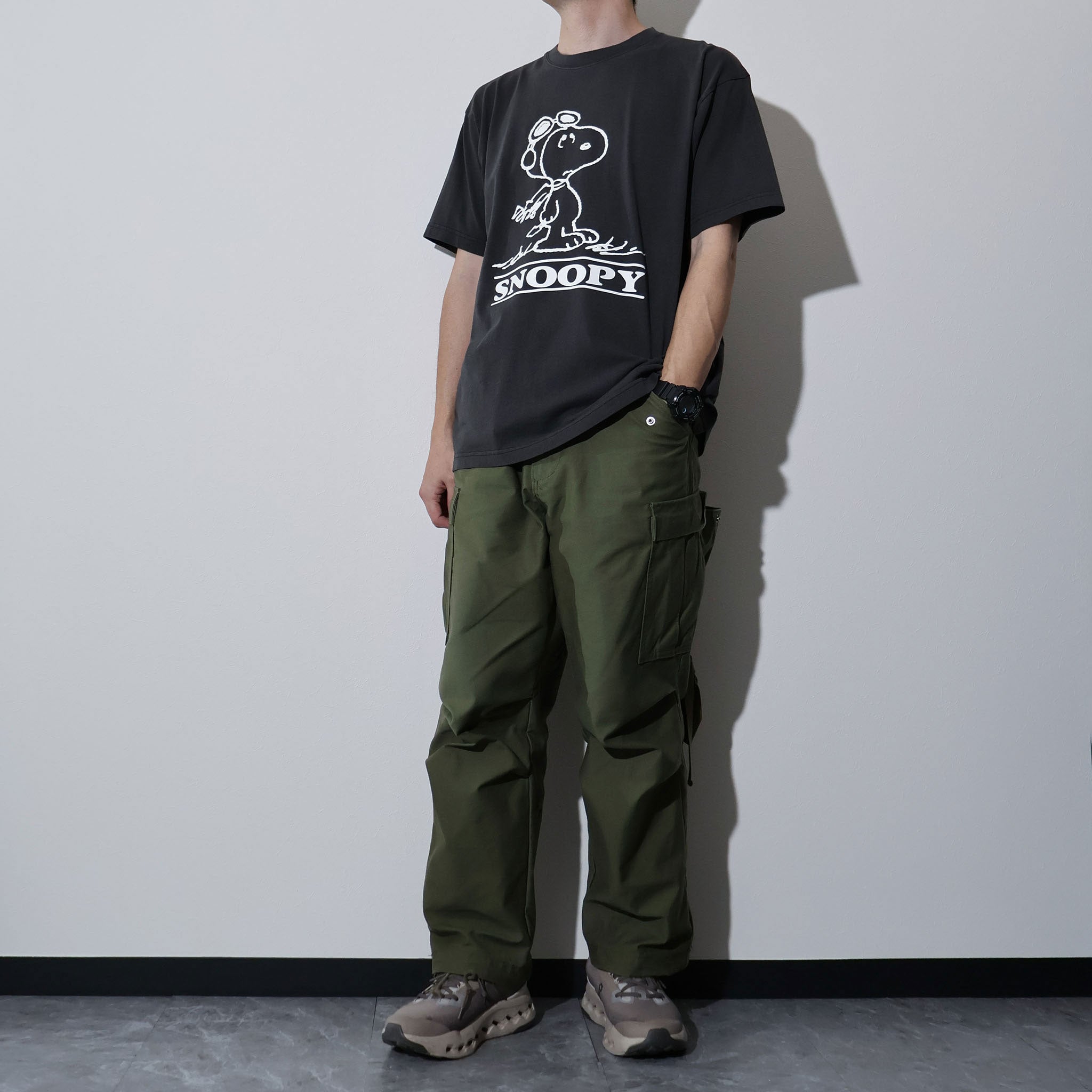 PEANUTS / PIGMENT TEE (GOGGLE)