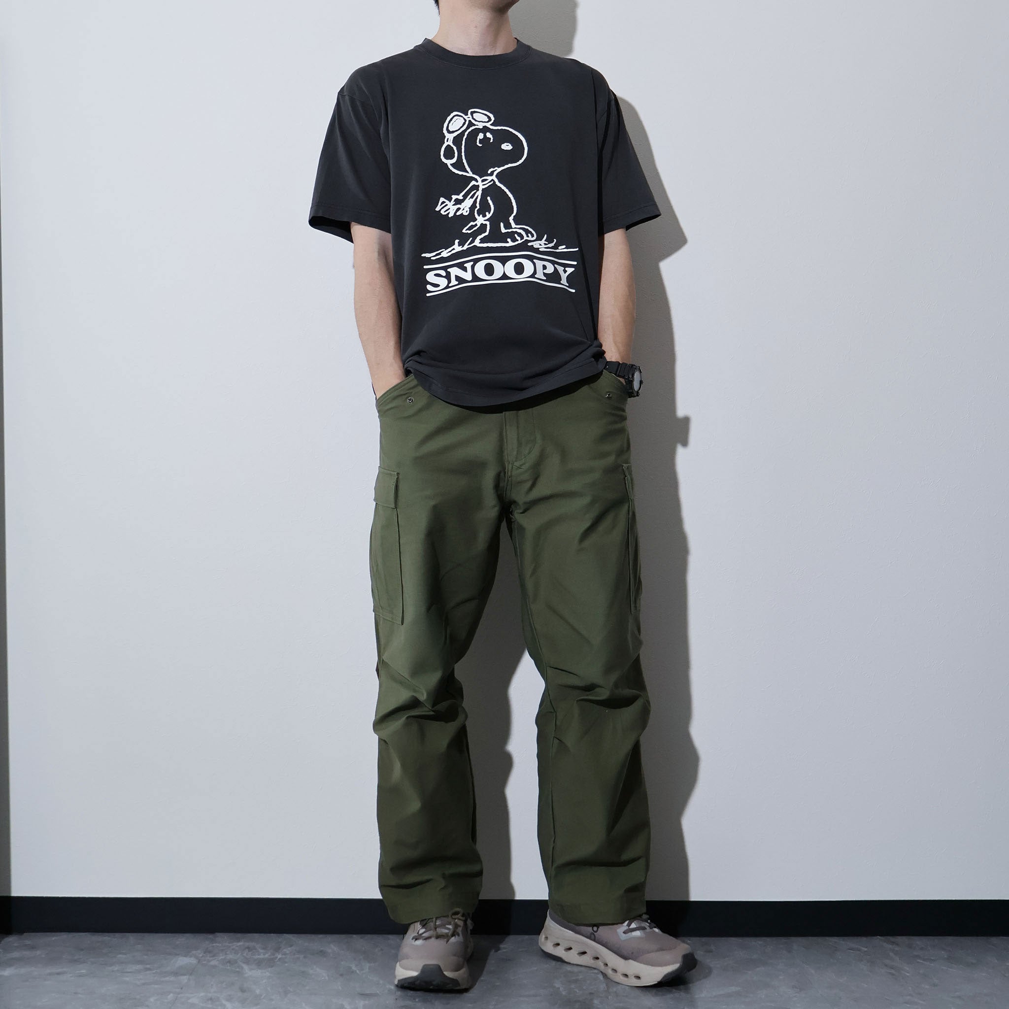 PEANUTS / PIGMENT TEE (GOGGLE)