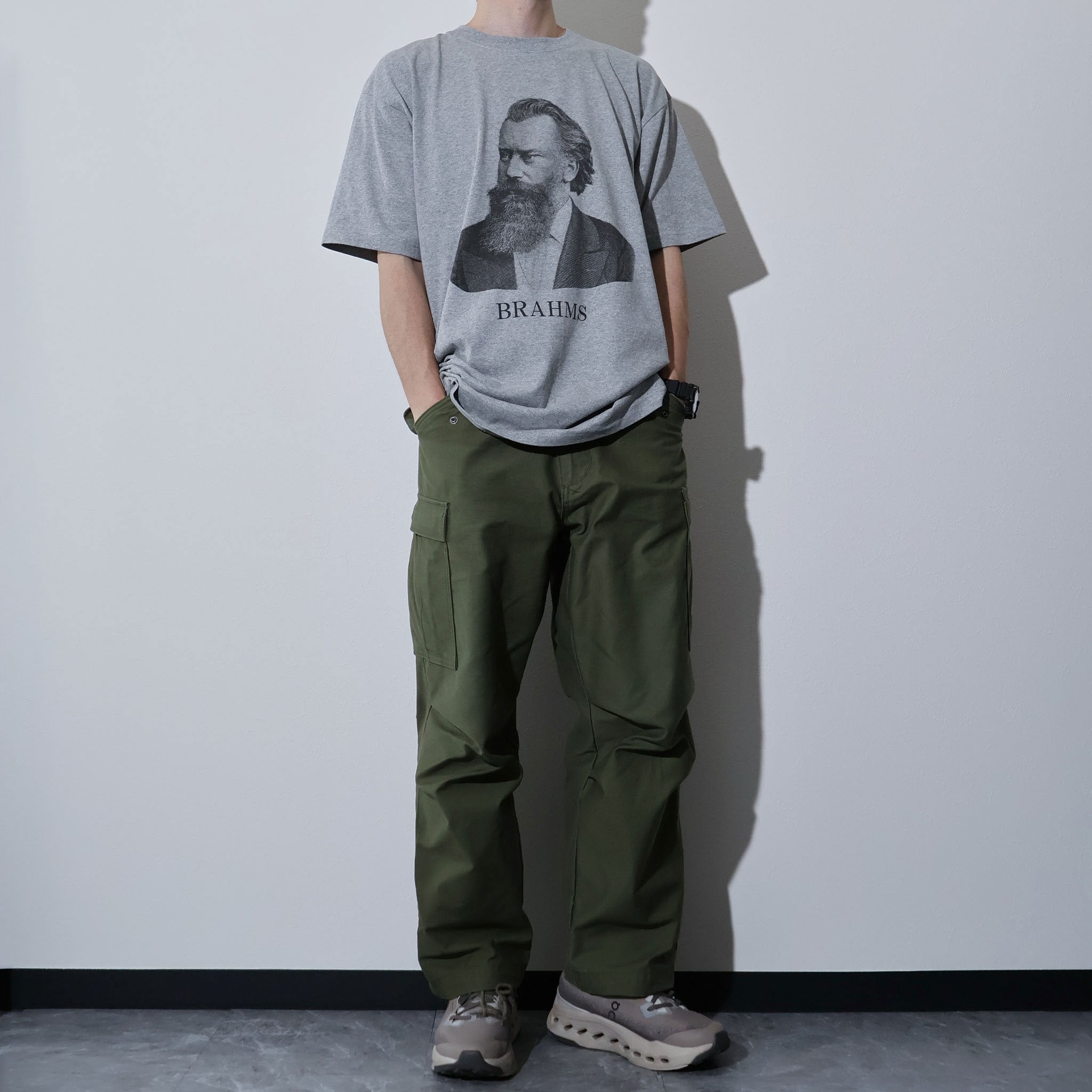 HOUSTON / 22419 HIGH MESH PRINT TEE (BRAHAMS)