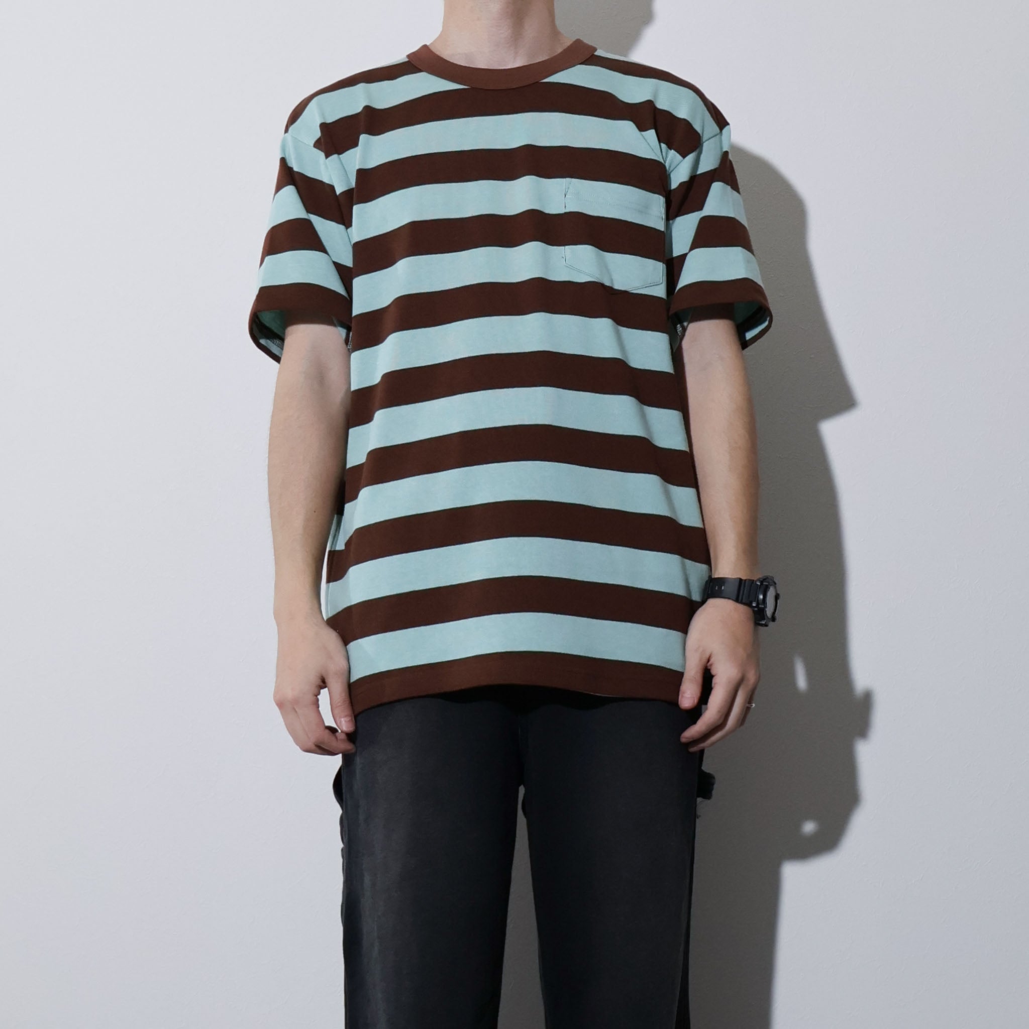 HOUSTON / 22393 HEAVY WEIGHT BORDER TEE - TRUTH