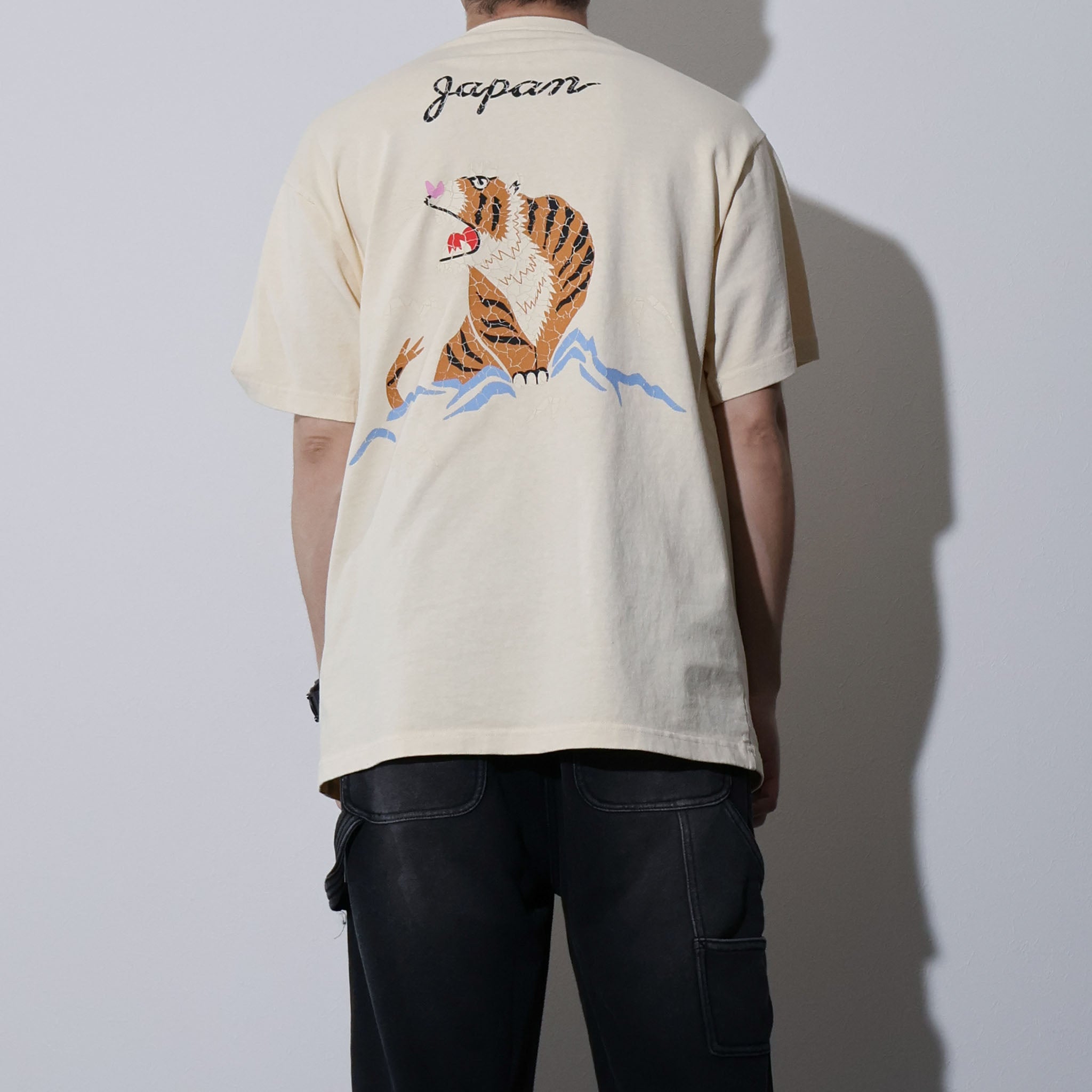 HOUSTON / 22395 PIGMENT U.S.COTTON PRINT TEE (TIGER) - TRUTH