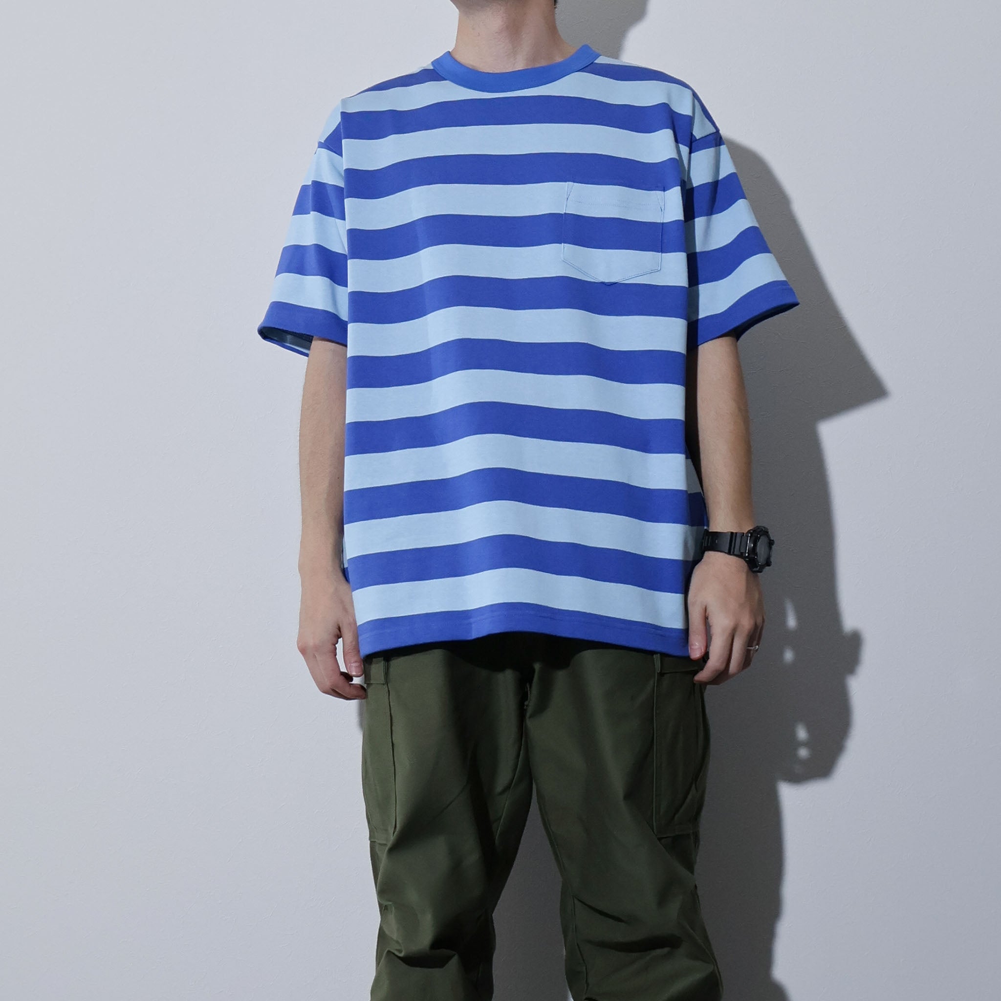 HOUSTON / 22393 HEAVY WEIGHT BORDER TEE - TRUTH