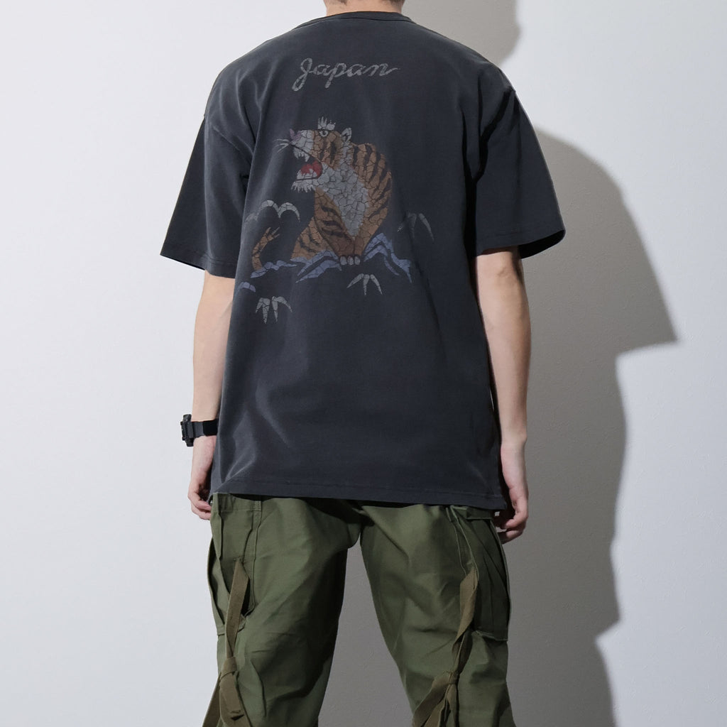 HOUSTON / 22395 PIGMENT U.S.COTTON PRINT TEE (TIGER) - TRUTH
