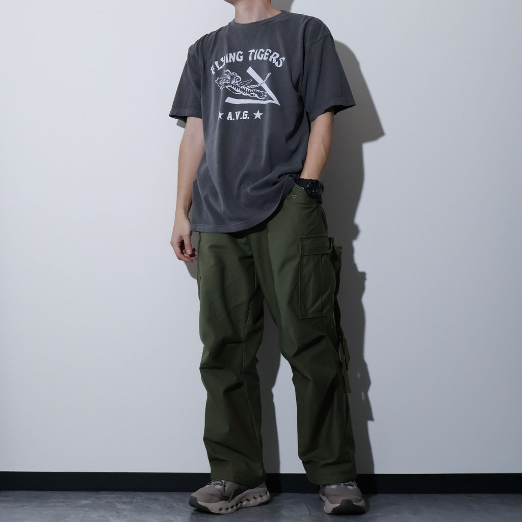 HOUSTON / 22440 PIGMENT PRINT TEE (FLYING TIGER) - TRUTH