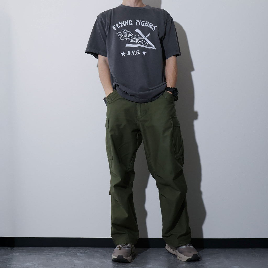 HOUSTON / 22440 PIGMENT PRINT TEE (FLYING TIGER) - TRUTH