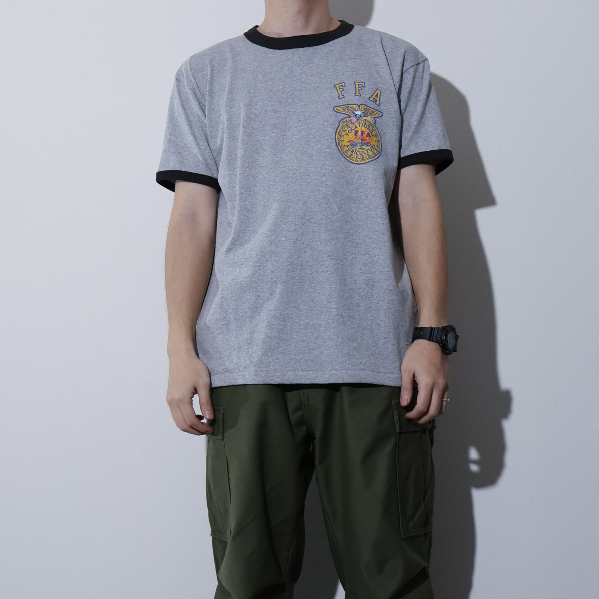HOUSTON / 22452 PRINT RINGER TEE (FFA) - TRUTH