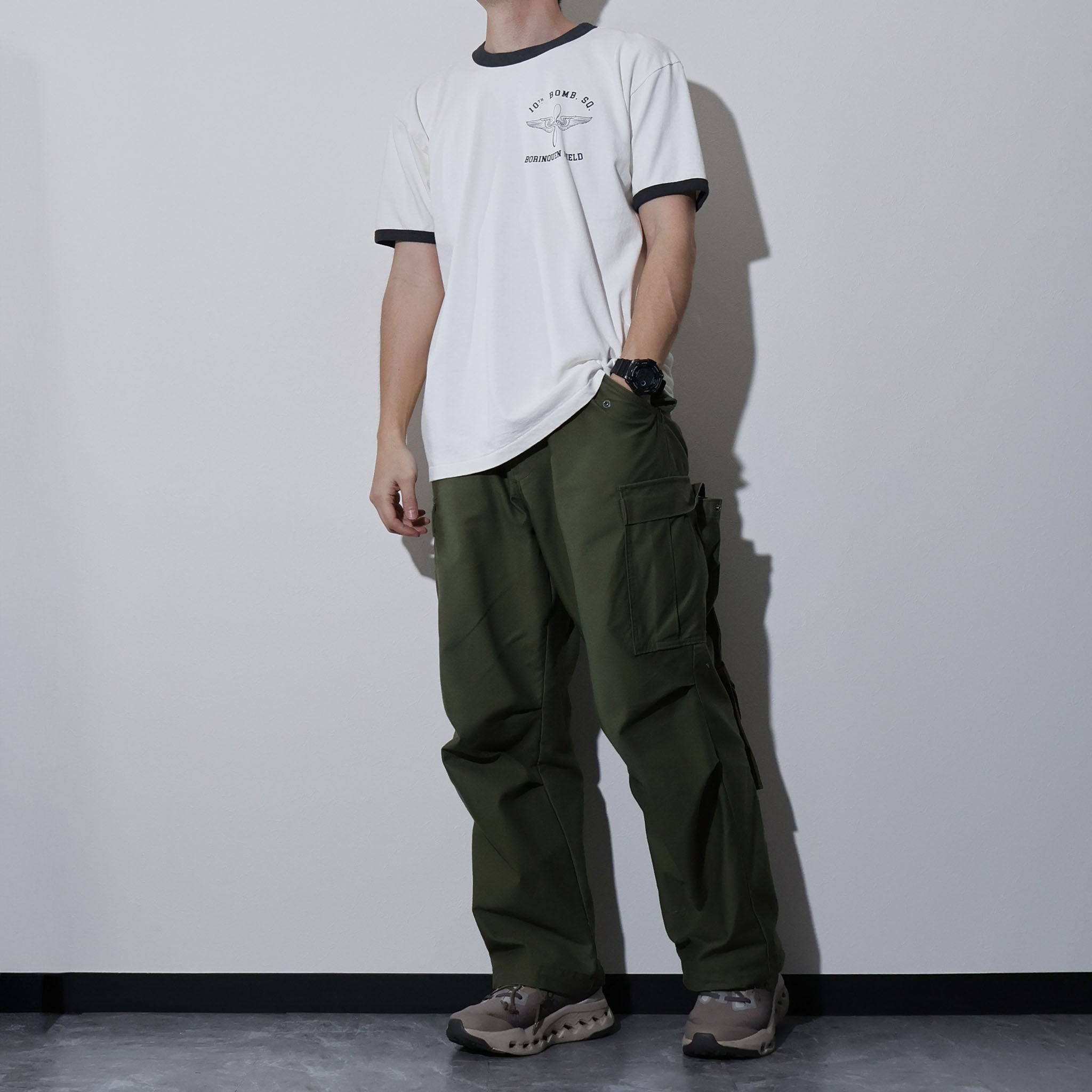 HOUSTON / 22411 PIGMENT PRINT RINGER TEE (PROP AND WINGS)