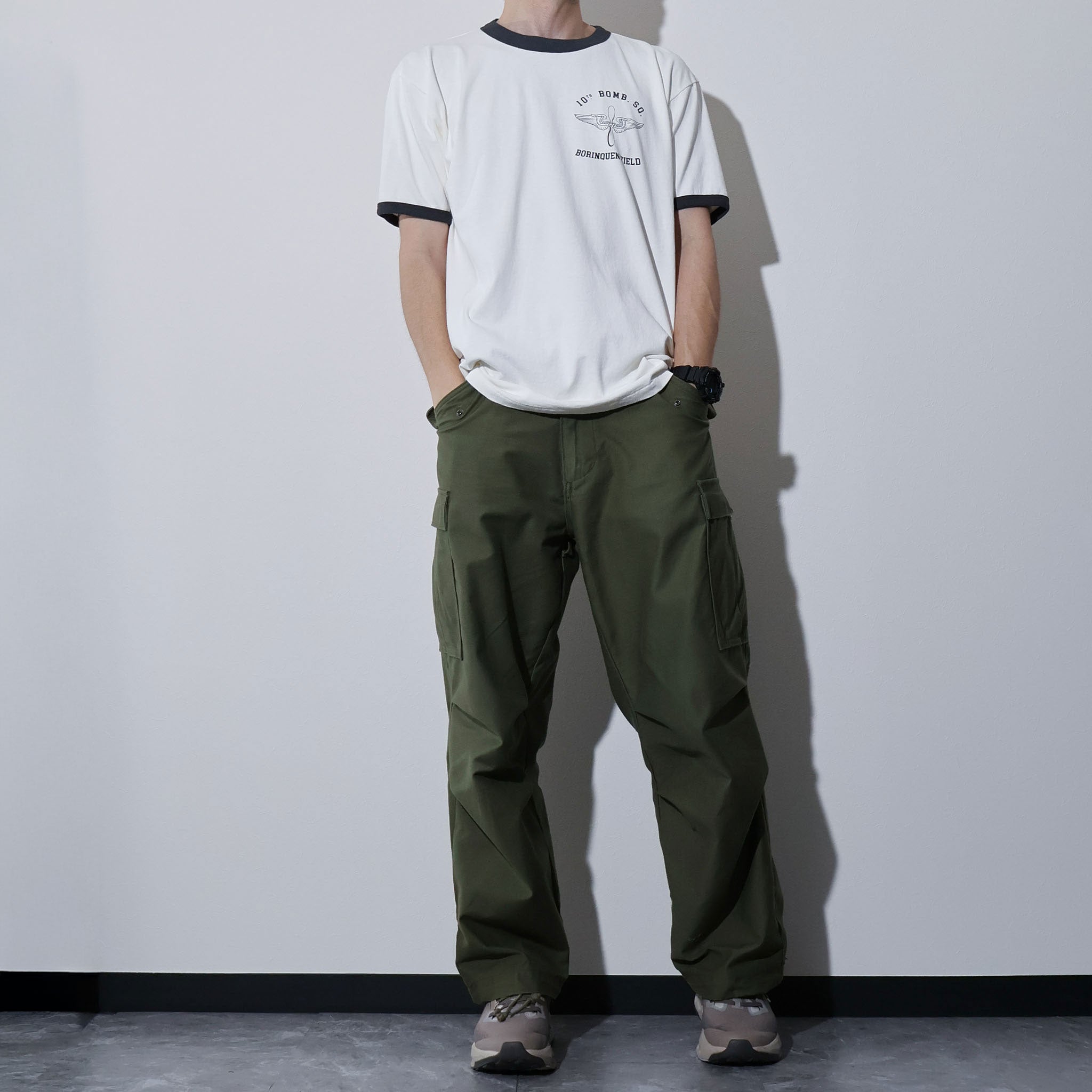 HOUSTON / 22411 PIGMENT PRINT RINGER TEE (PROP AND WINGS) - TRUTH