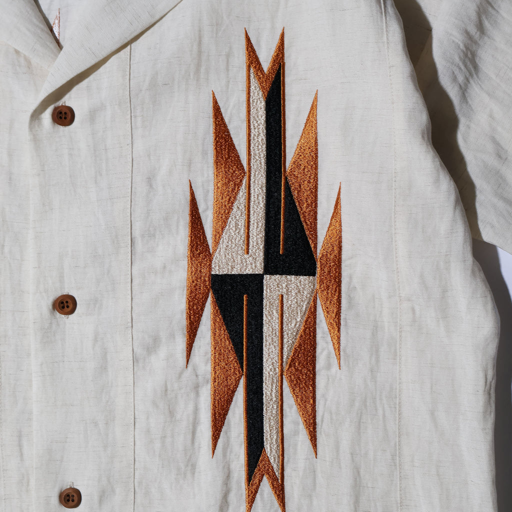 HOUSTON / 41331 LINEN CHIMAYO SHIRT - TRUTH