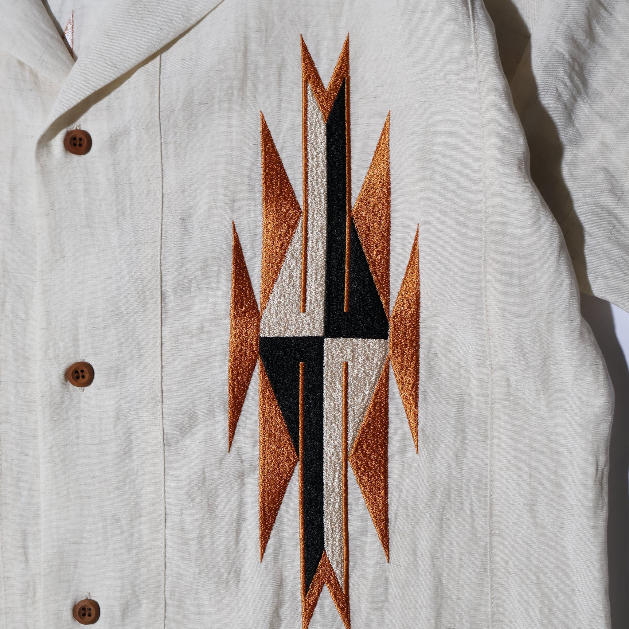 HOUSTON / 41331 LINEN CHIMAYO SHIRT - TRUTH