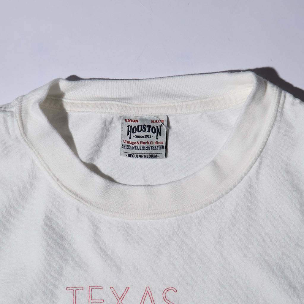 HOUSTON / 22423 PIGMENT PRINT TEE (ARMY) MADE IN JAPAN