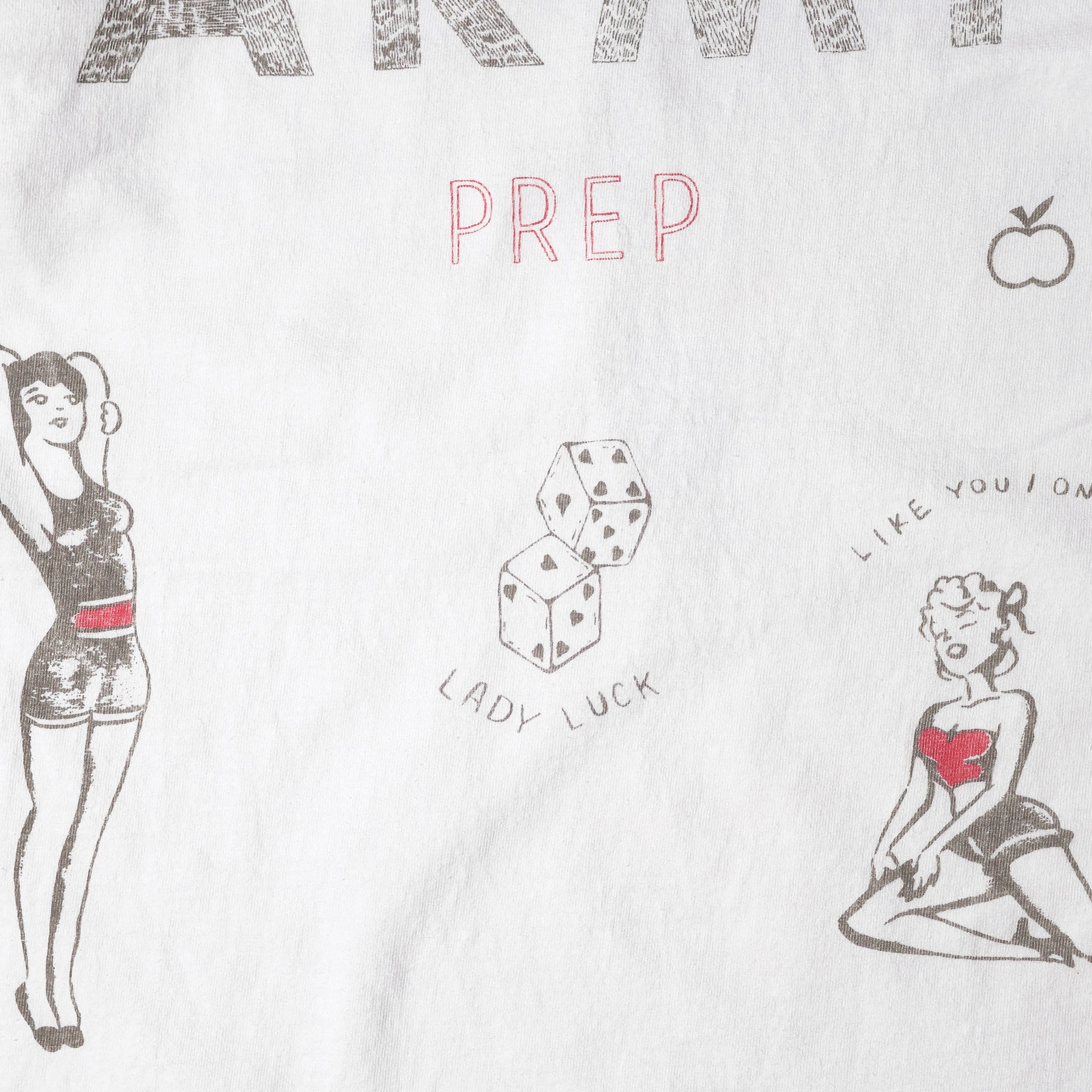 HOUSTON / 22423 PIGMENT PRINT TEE (ARMY) MADE IN JAPAN