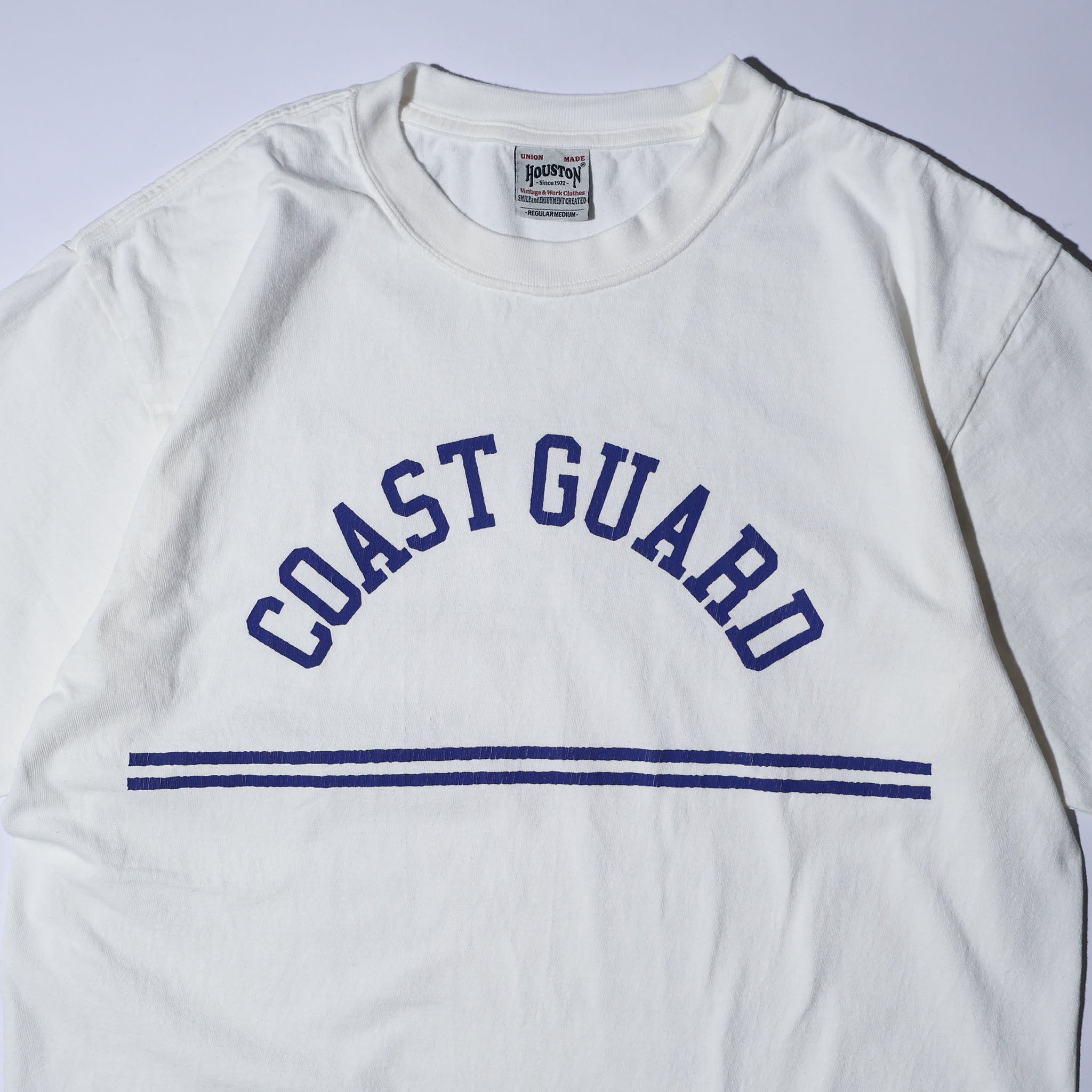HOUSTON / 22424 PIGMENT PRINT TEE (COAST GUARD) MADE IN JAPAN - TRUTH