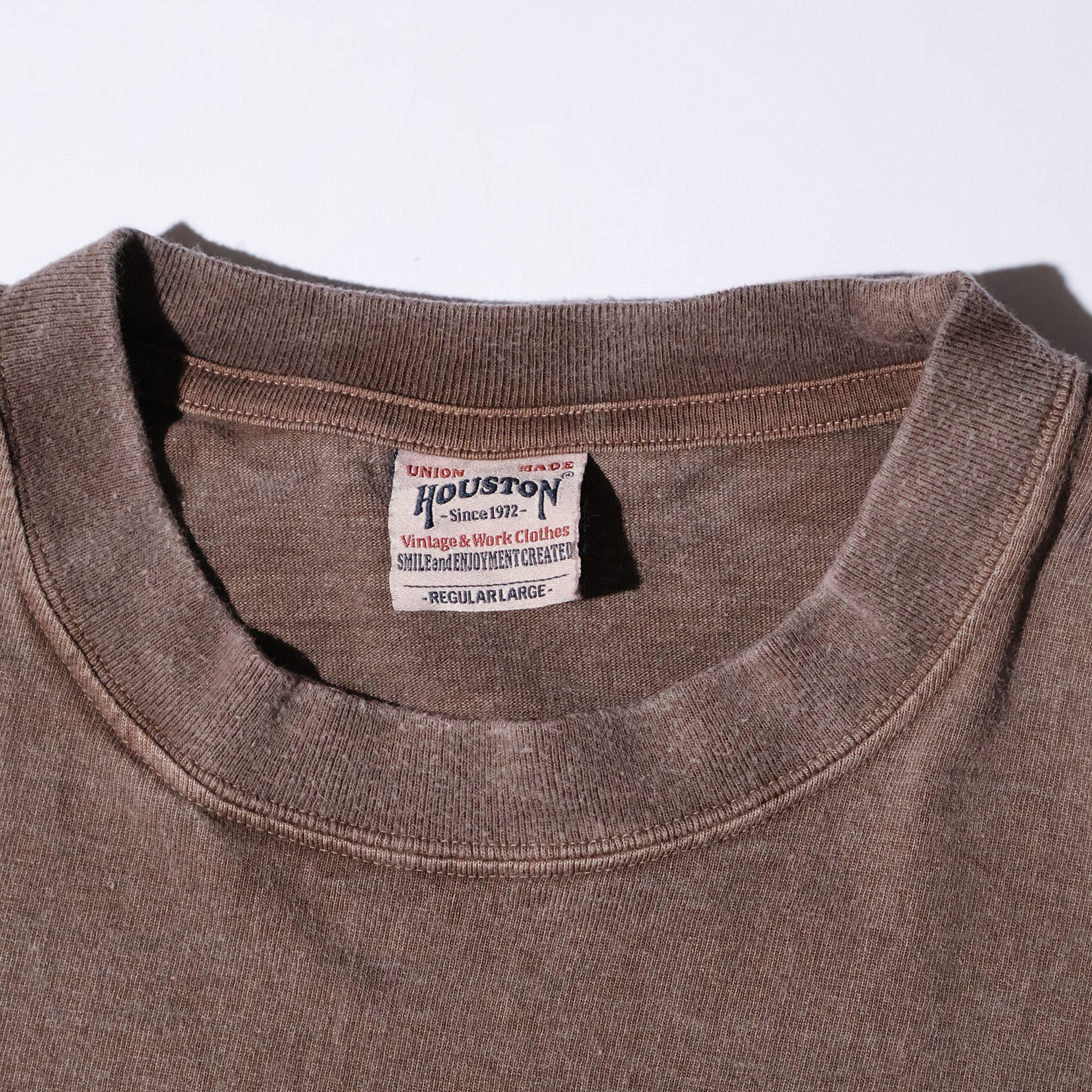 HOUSTON / 22424 PIGMENT PRINT TEE (COAST GUARD) MADE IN JAPAN