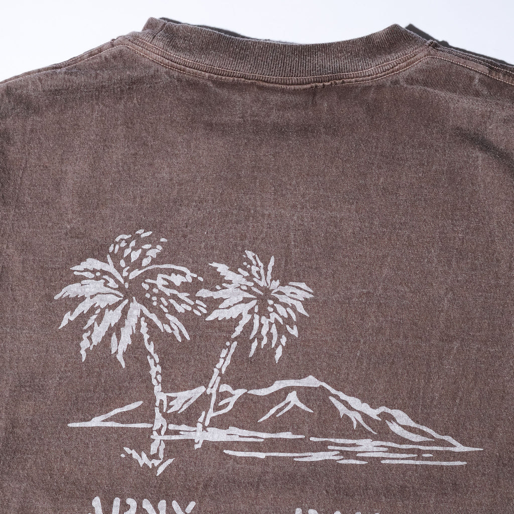 HOUSTON / 22424 PIGMENT PRINT TEE (COAST GUARD) MADE IN JAPAN