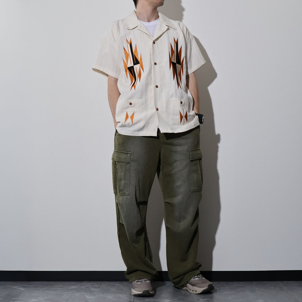 HOUSTON / 41331 LINEN CHIMAYO SHIRT - TRUTH