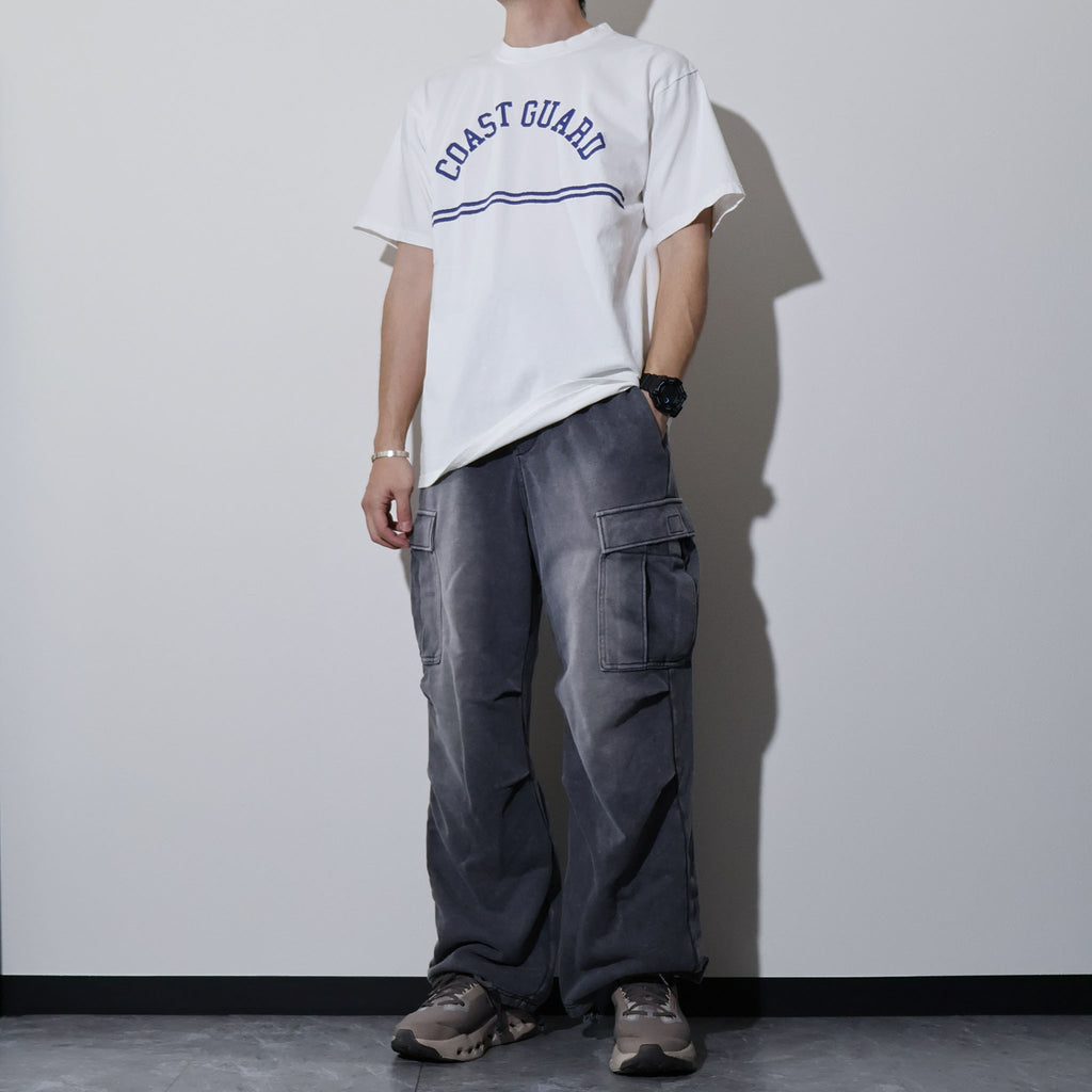 HOUSTON / 22424 PIGMENT PRINT TEE (COAST GUARD) MADE IN JAPAN - TRUTH