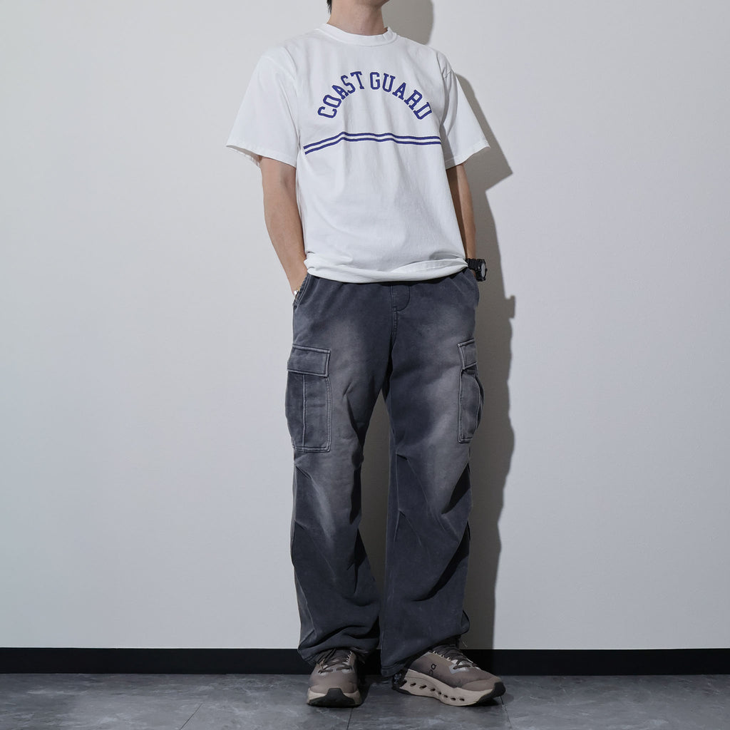 HOUSTON / 22424 PIGMENT PRINT TEE (COAST GUARD) MADE IN JAPAN - TRUTH