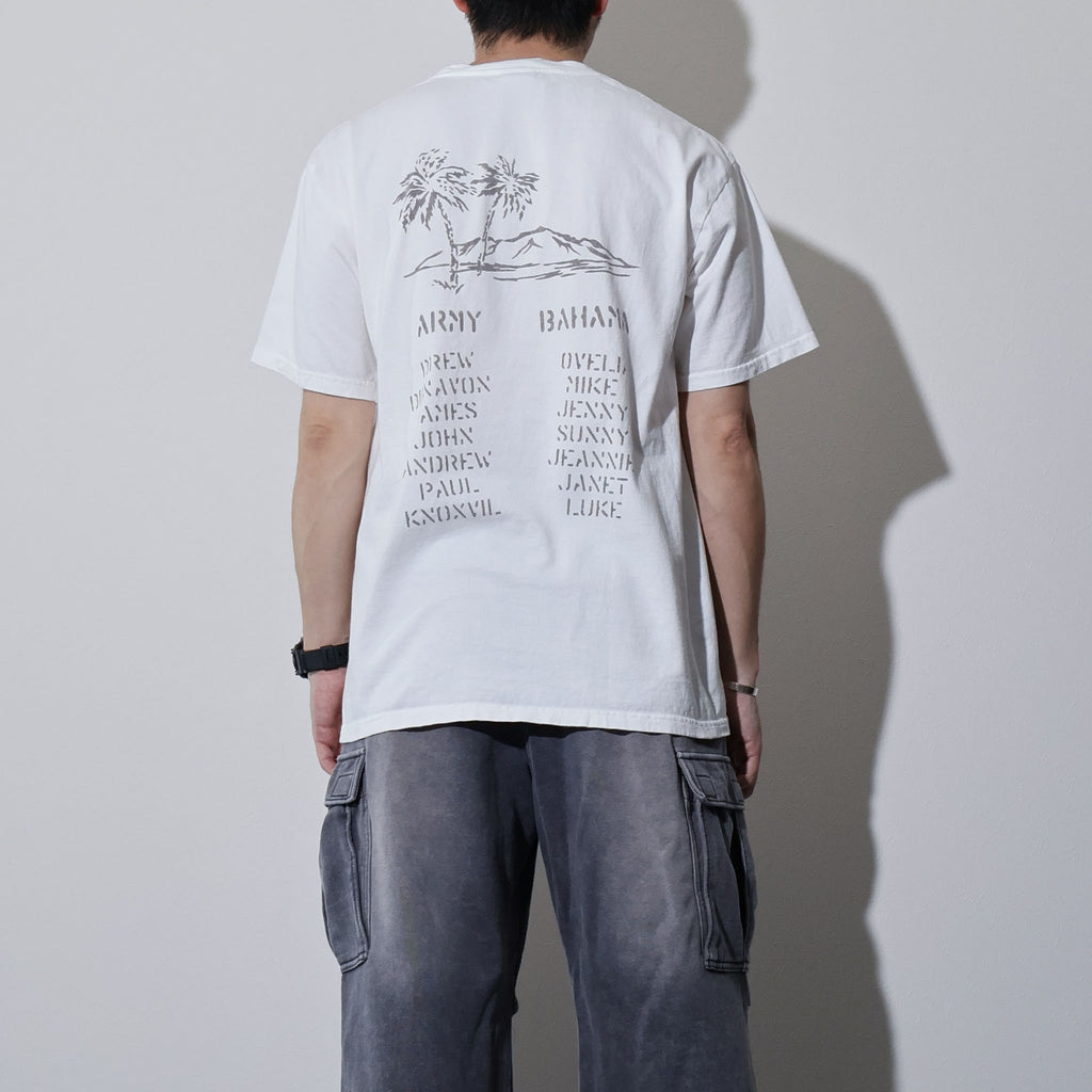 HOUSTON / 22424 PIGMENT PRINT TEE (COAST GUARD) MADE IN JAPAN - TRUTH