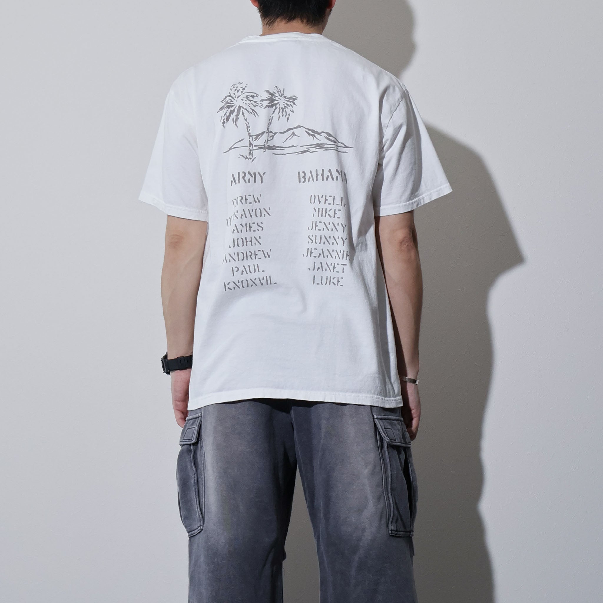 HOUSTON / 22424 PIGMENT PRINT TEE (COAST GUARD) MADE IN JAPAN - TRUTH