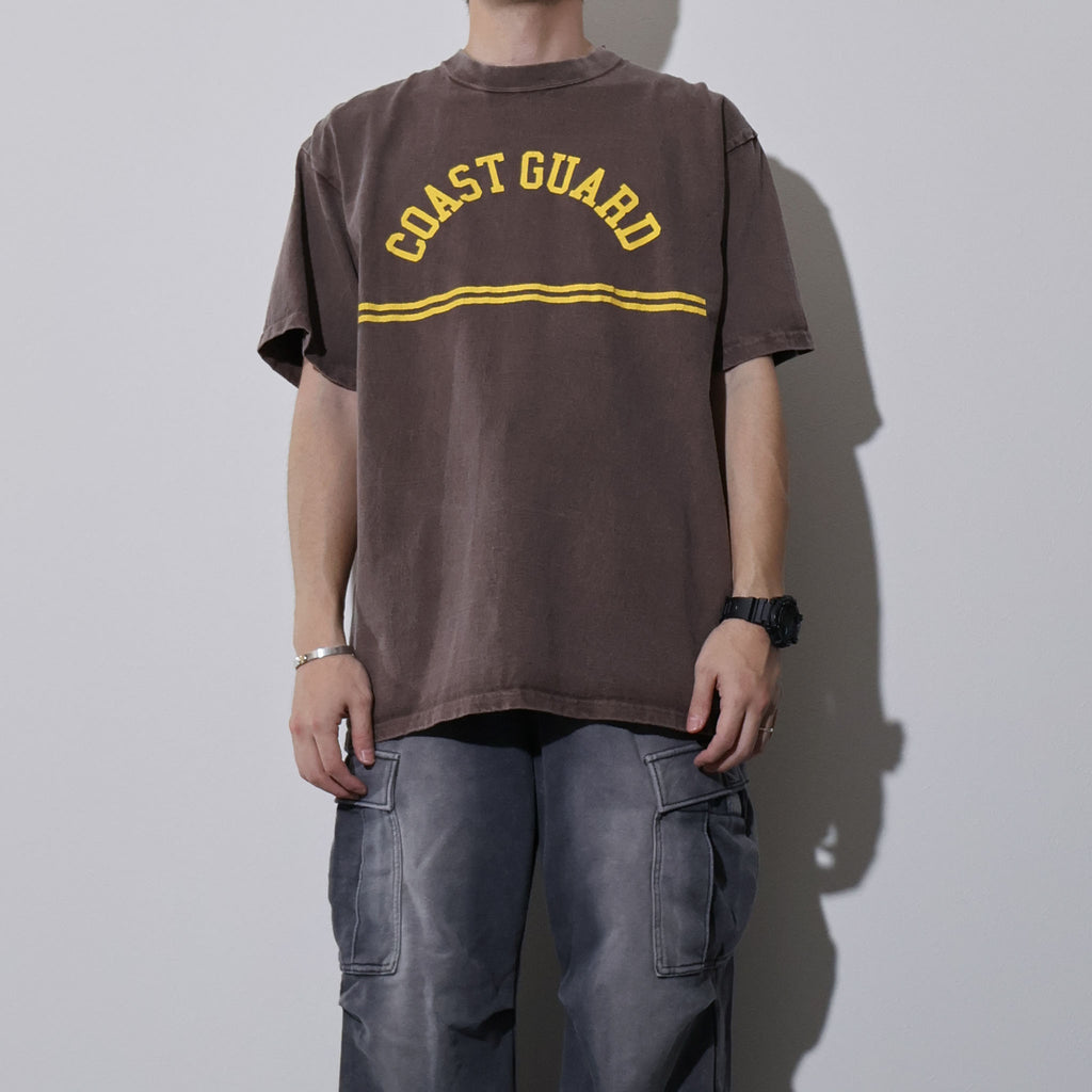HOUSTON / 22424 PIGMENT PRINT TEE (COAST GUARD) MADE IN JAPAN - TRUTH