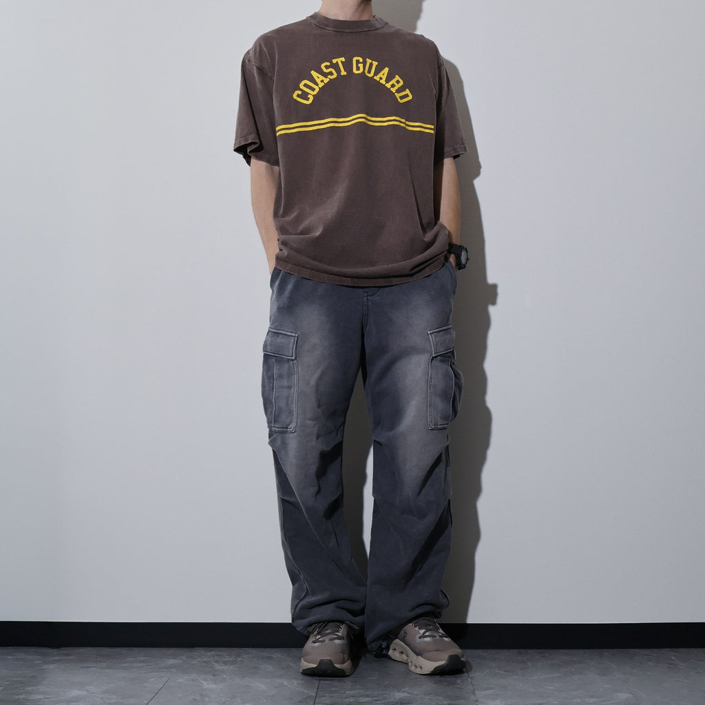 HOUSTON / 22424 PIGMENT PRINT TEE (COAST GUARD) MADE IN JAPAN - TRUTH