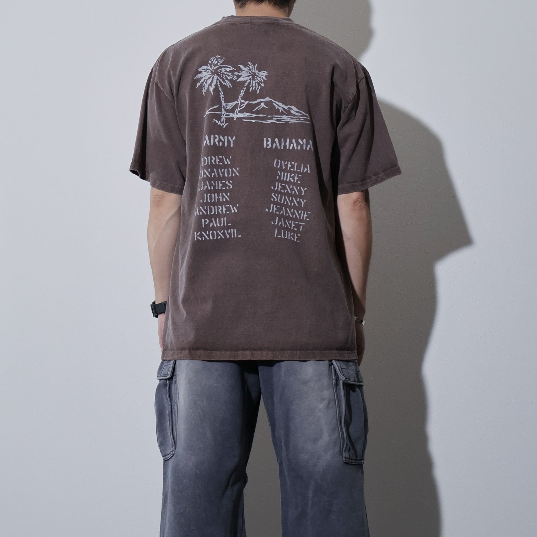 HOUSTON / 22424 PIGMENT PRINT TEE (COAST GUARD) MADE IN JAPAN - TRUTH