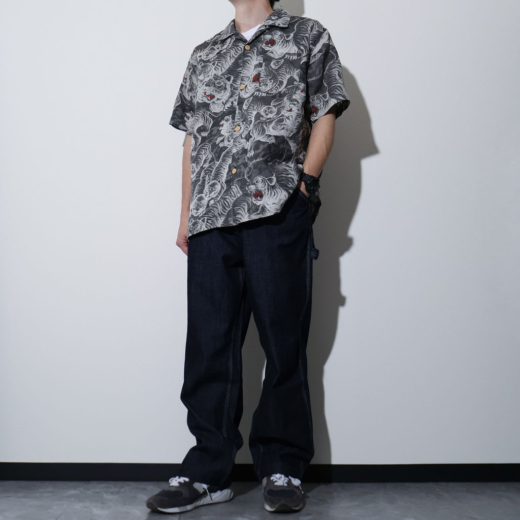 HOUSTON / 41356 SPECIAL DYED LINEN ALOHA SHIRT (百虎) MADE IN JAPAN - TRUTH