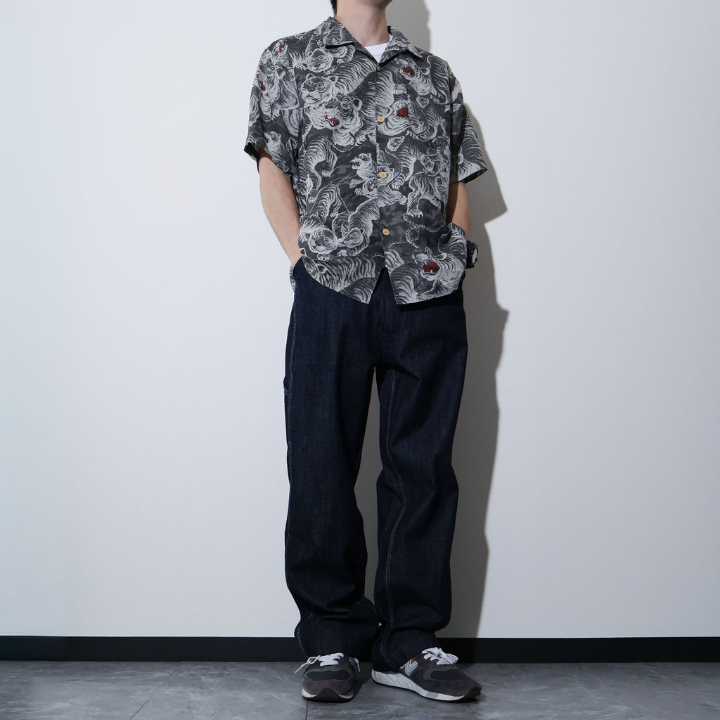 HOUSTON / 41356 SPECIAL DYED LINEN ALOHA SHIRT (百虎) MADE IN JAPAN - TRUTH