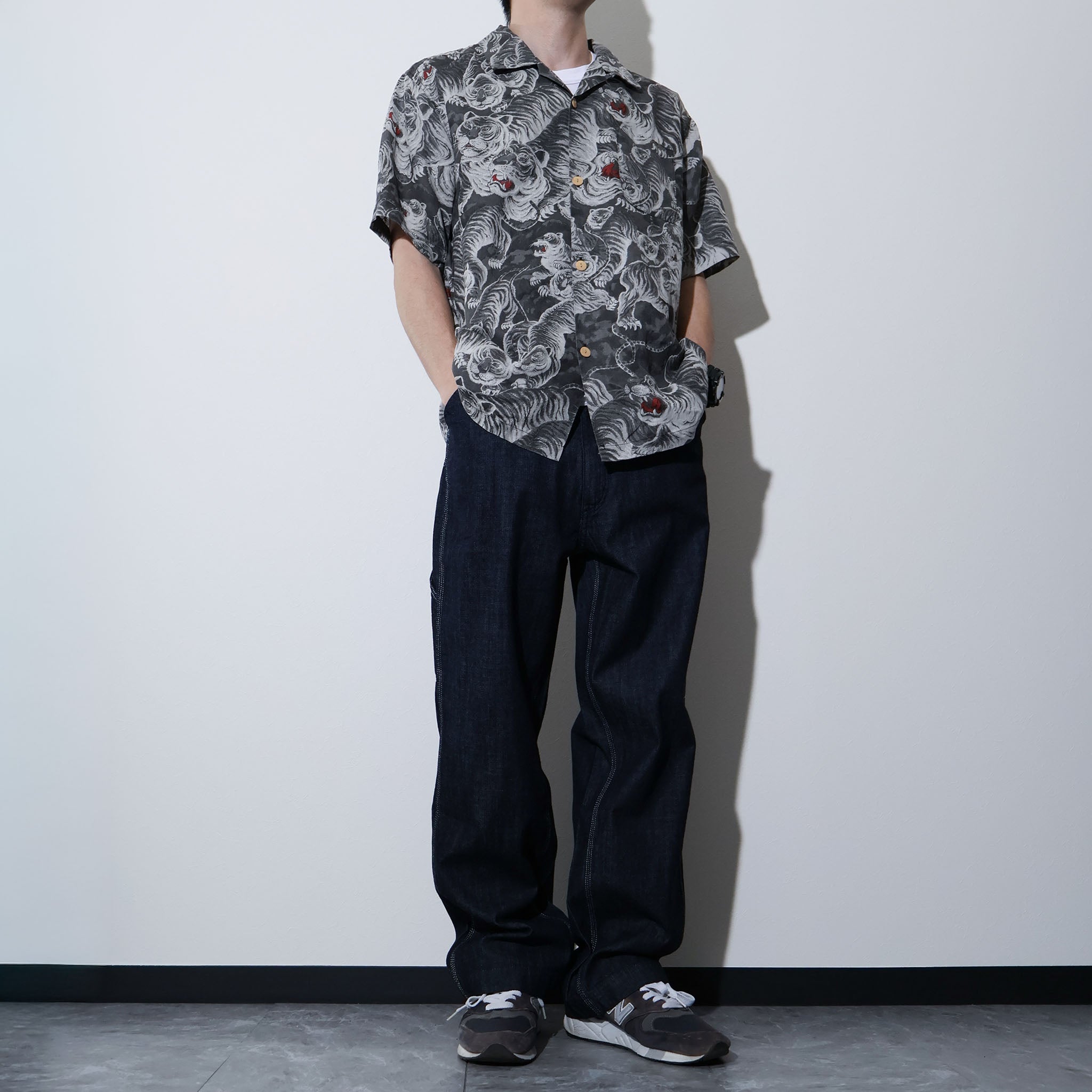 HOUSTON / 41356 SPECIAL DYED LINEN ALOHA SHIRT (百虎) MADE IN JAPAN - TRUTH