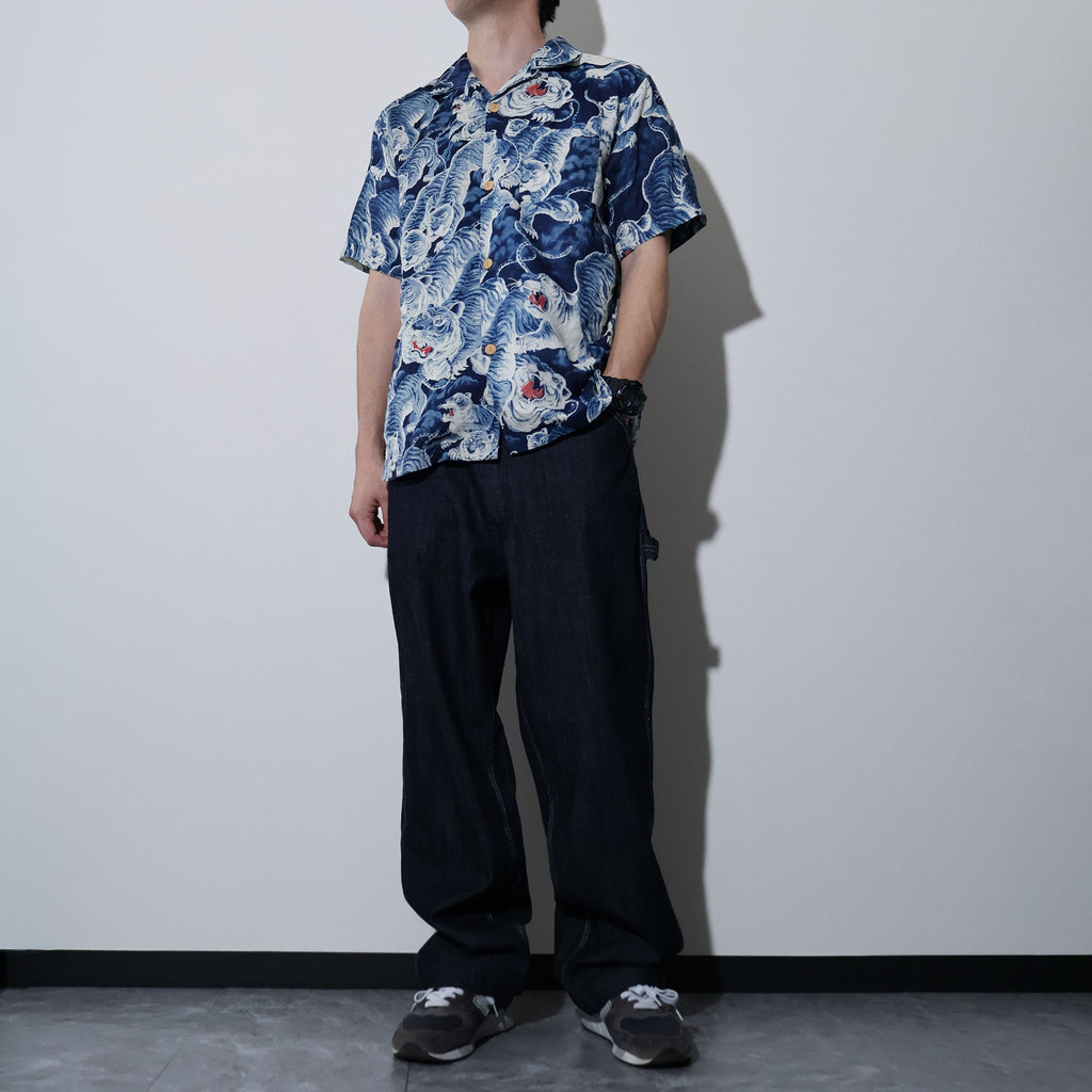 HOUSTON / 41356 SPECIAL DYED LINEN ALOHA SHIRT (百虎) MADE IN JAPAN - TRUTH