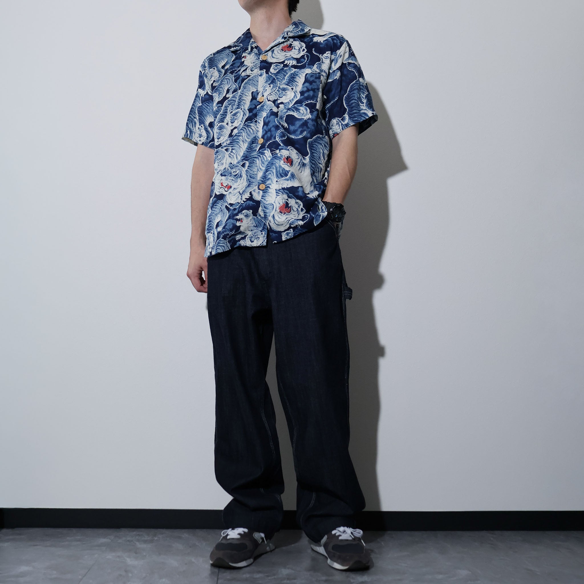 HOUSTON / 41356 SPECIAL DYED LINEN ALOHA SHIRT (百虎) MADE IN JAPAN - TRUTH