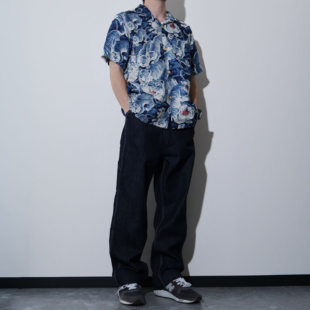 HOUSTON / 41356 SPECIAL DYED LINEN ALOHA SHIRT (百虎) MADE IN JAPAN - TRUTH