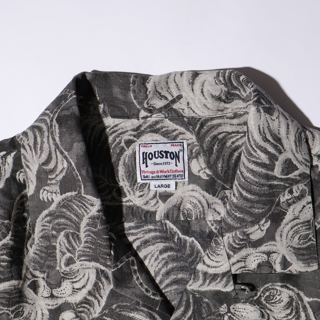 HOUSTON / 41356 SPECIAL DYED LINEN ALOHA SHIRT (百虎) MADE IN JAPAN - TRUTH