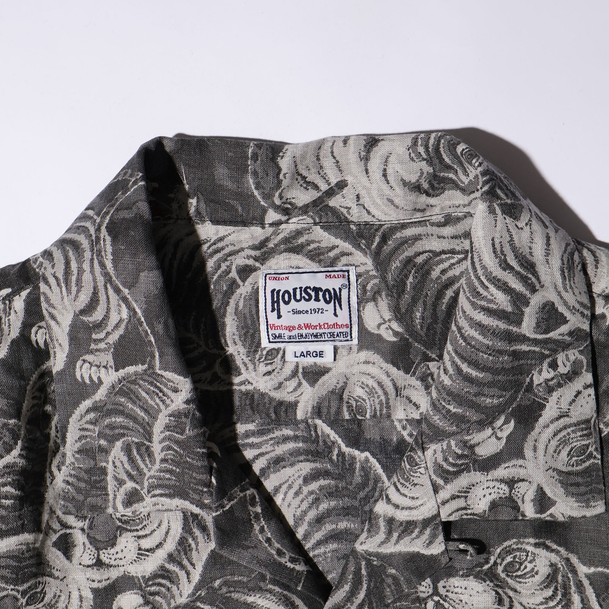 HOUSTON / 41356 SPECIAL DYED LINEN ALOHA SHIRT (百虎) MADE IN JAPAN - TRUTH