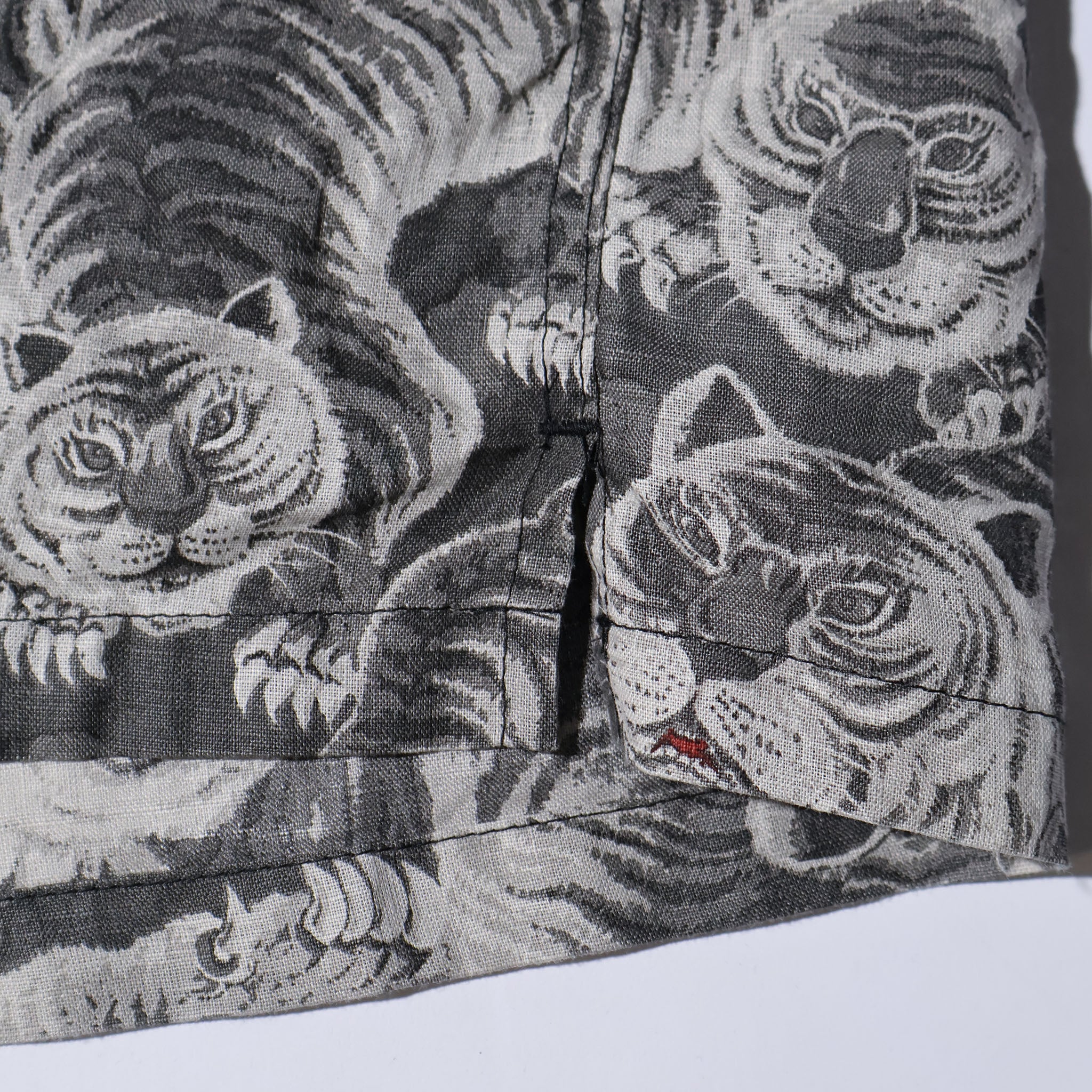 HOUSTON / 41356 SPECIAL DYED LINEN ALOHA SHIRT (百虎) MADE IN JAPAN