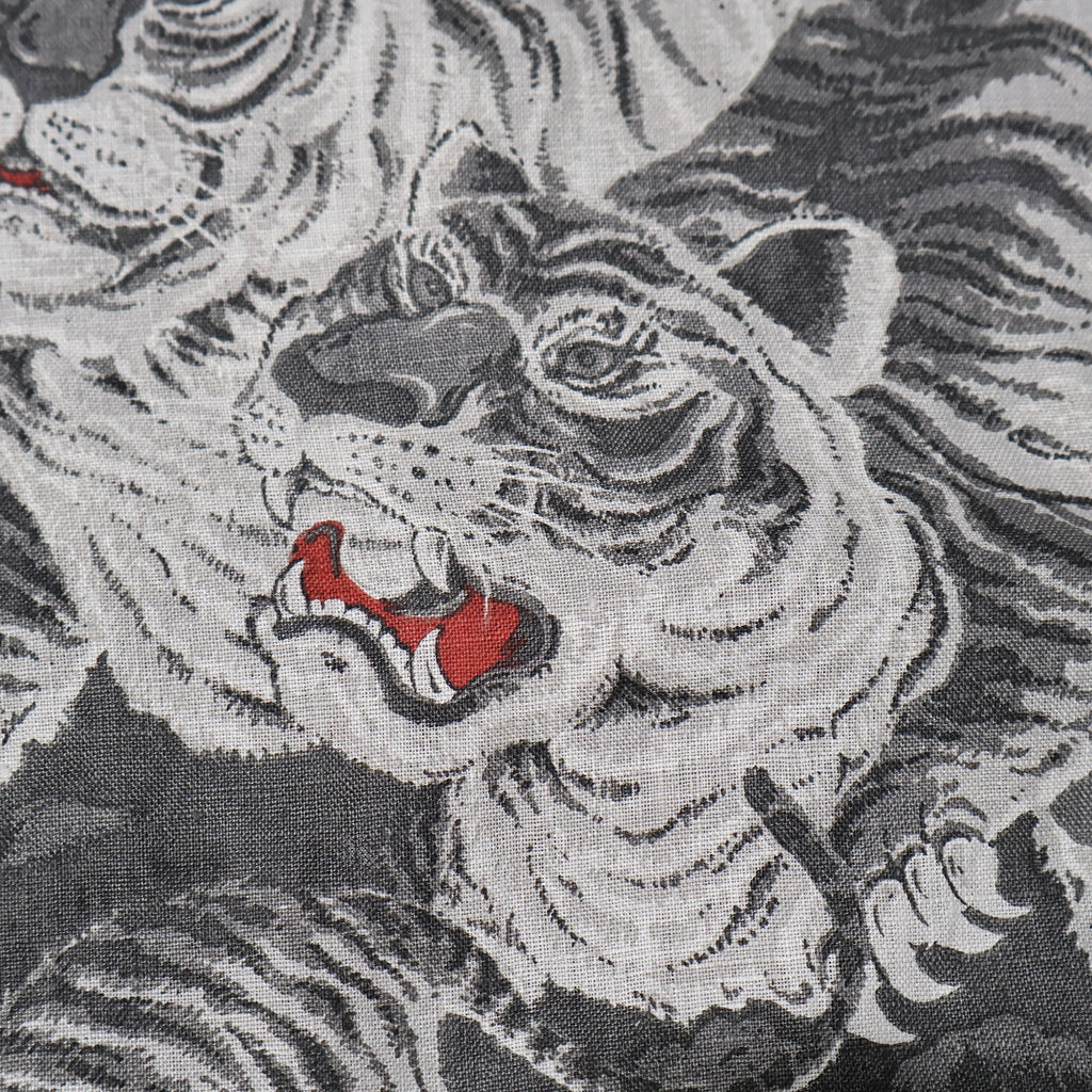 HOUSTON / 41356 SPECIAL DYED LINEN ALOHA SHIRT (百虎) MADE IN JAPAN