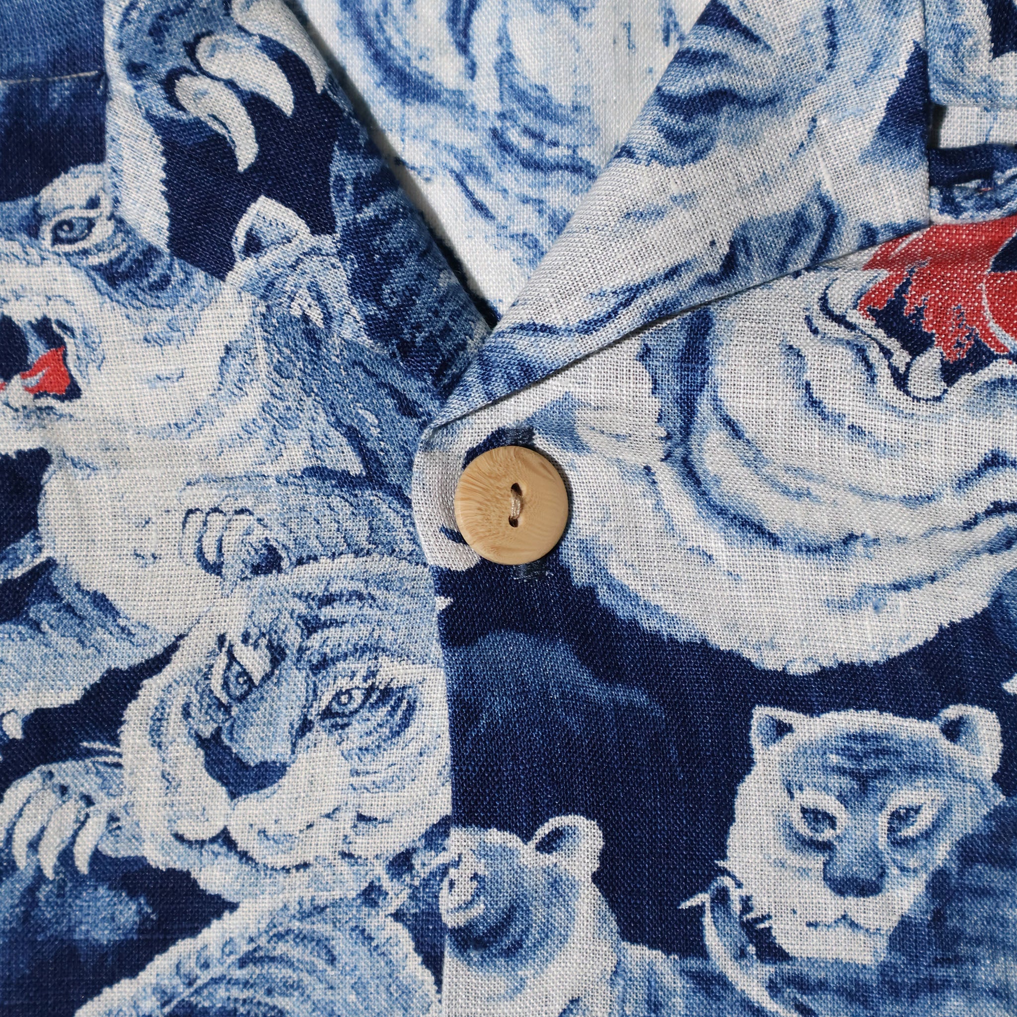 HOUSTON / 41356 SPECIAL DYED LINEN ALOHA SHIRT (百虎) MADE IN JAPAN - TRUTH
