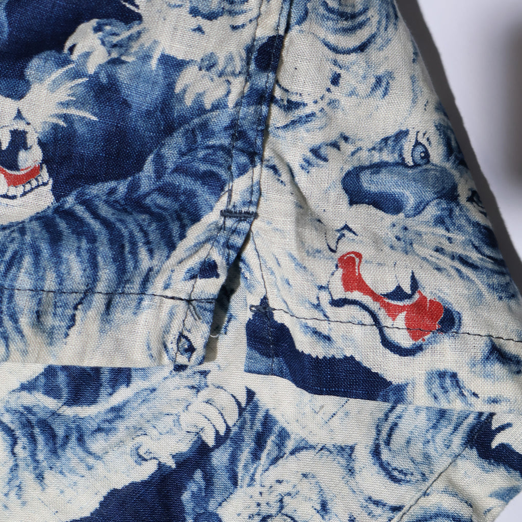 HOUSTON / 41356 SPECIAL DYED LINEN ALOHA SHIRT (百虎) MADE IN JAPAN - TRUTH