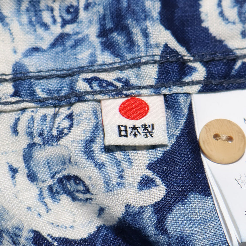 HOUSTON / 41356 SPECIAL DYED LINEN ALOHA SHIRT (百虎) MADE IN JAPAN