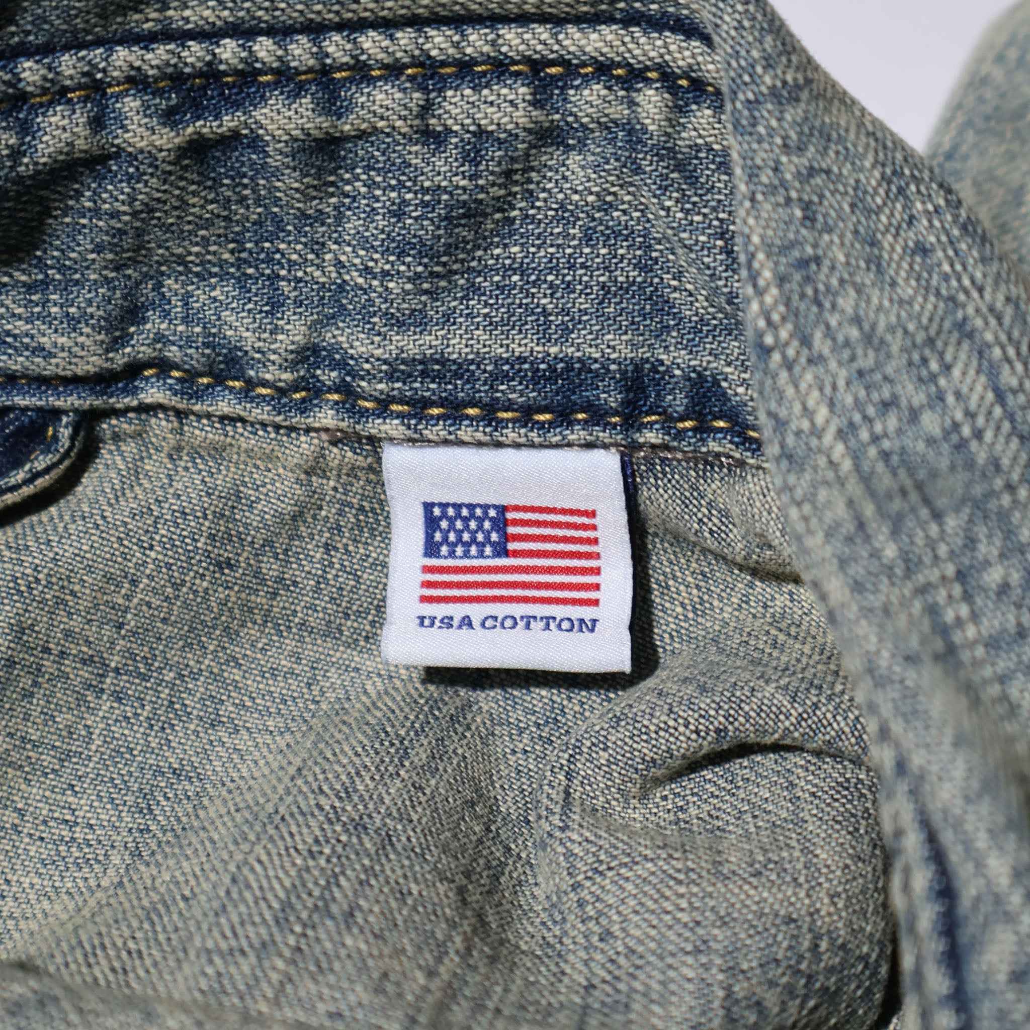 HOUSTON / 41341 US COTTON DENIM S/S WORK SHIRT - TRUTH