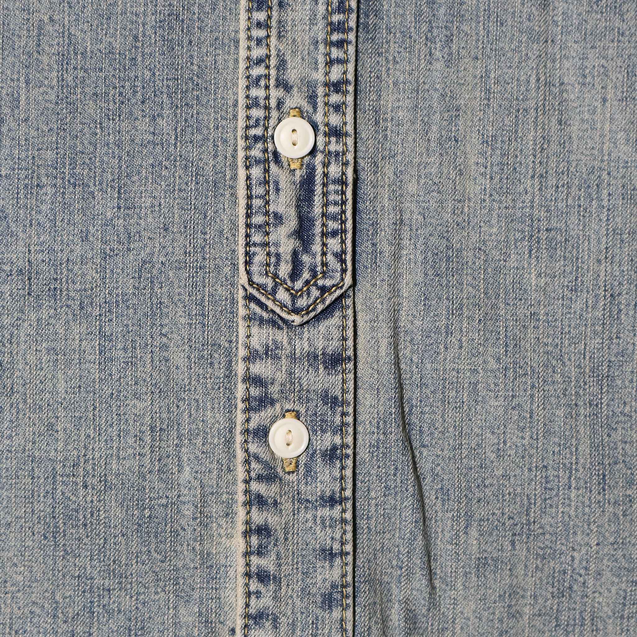 HOUSTON / 41341 US COTTON DENIM S/S WORK SHIRT