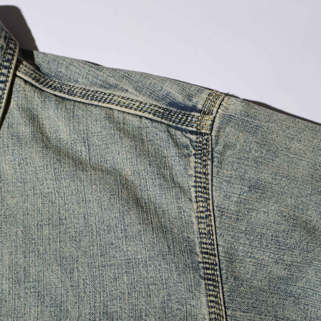 HOUSTON / 41341 US COTTON DENIM S/S WORK SHIRT