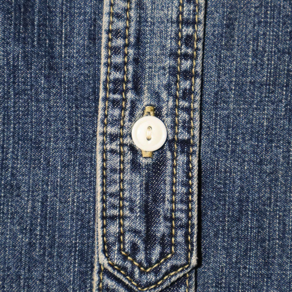 HOUSTON / 41341 US COTTON DENIM S/S WORK SHIRT